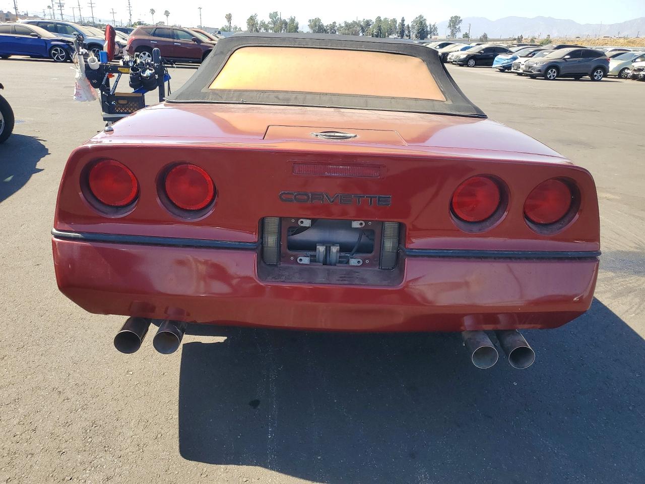 1987 Chevrolet Corvette Burgundy vin: 1G1YY3189H5119772