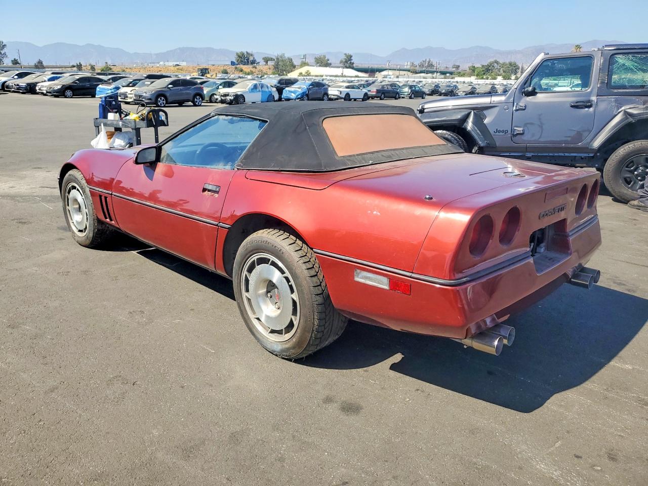 1987 Chevrolet Corvette Burgundy vin: 1G1YY3189H5119772