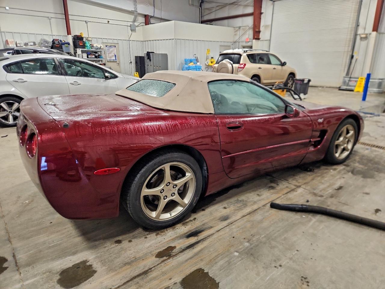 2003 Chevrolet Corvette Maroon vin: 1G1YY32G035120680