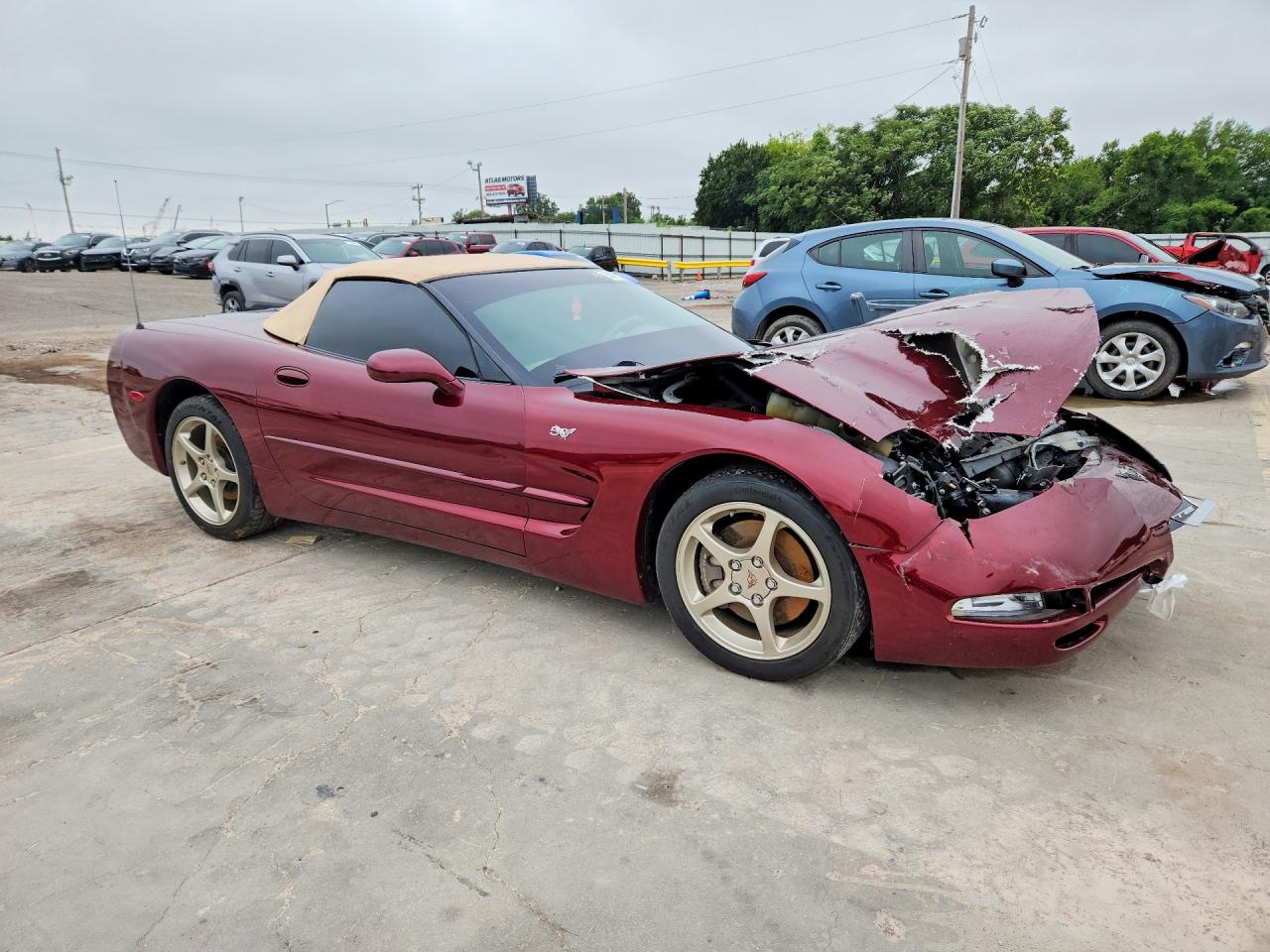 2003 Chevrolet Corvette Бордовый vin: 1G1YY32G035131548