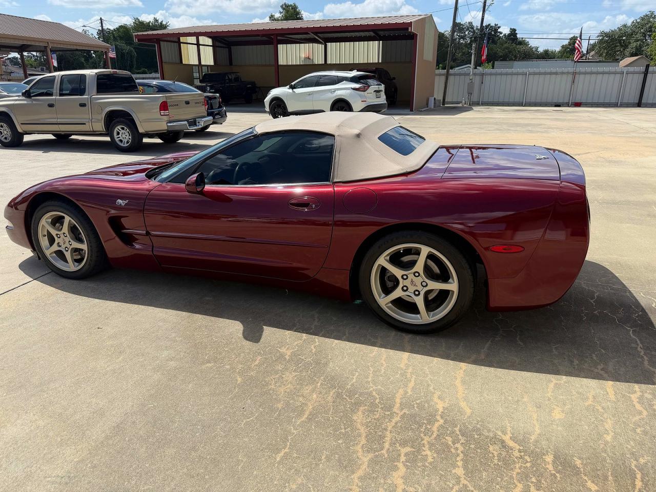 2003 Chevrolet Corvette Maroon vin: 1G1YY32G135128139