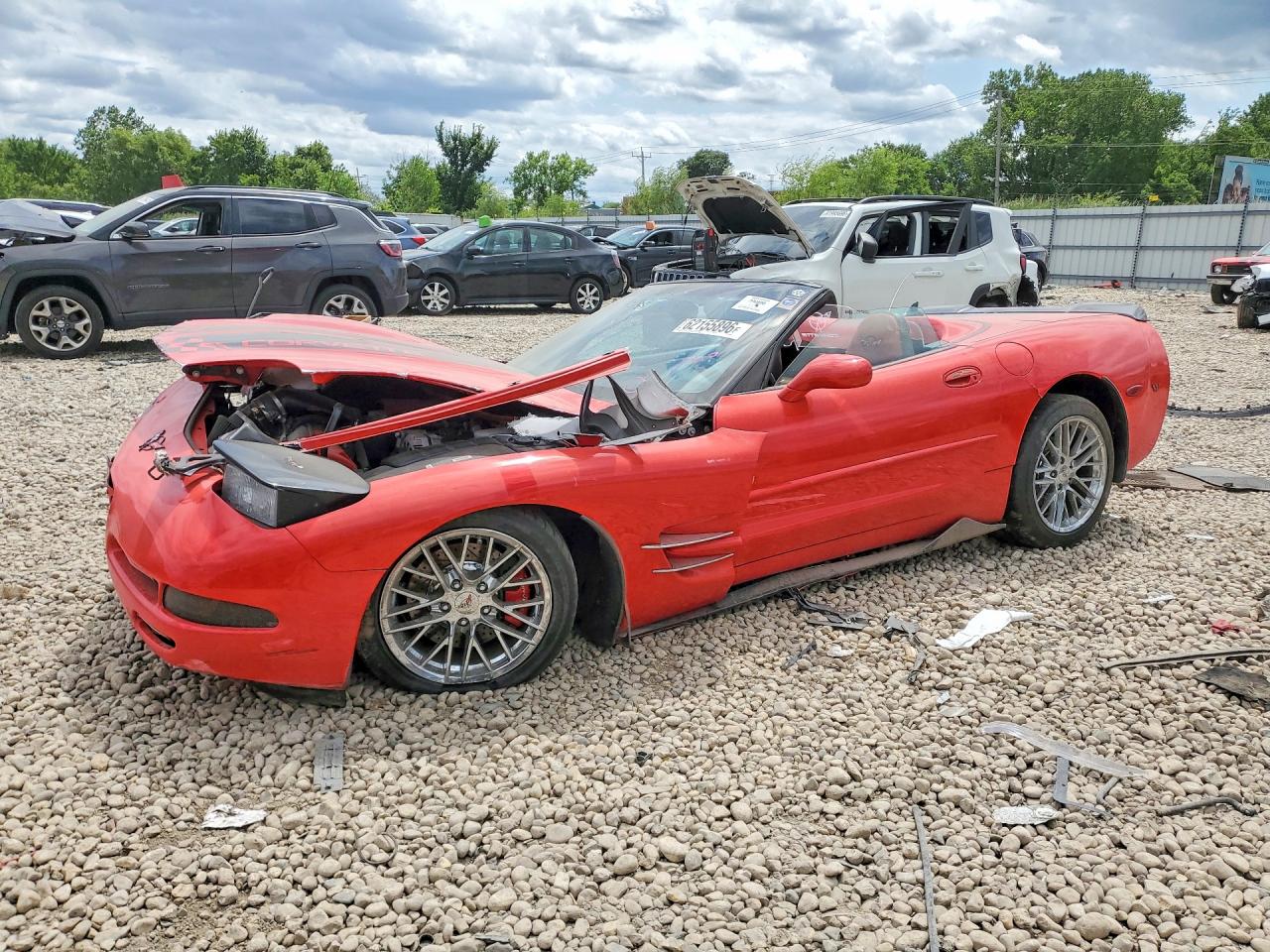 2000 Chevrolet Corvette Красный vin: 1G1YY32G1Y5124888