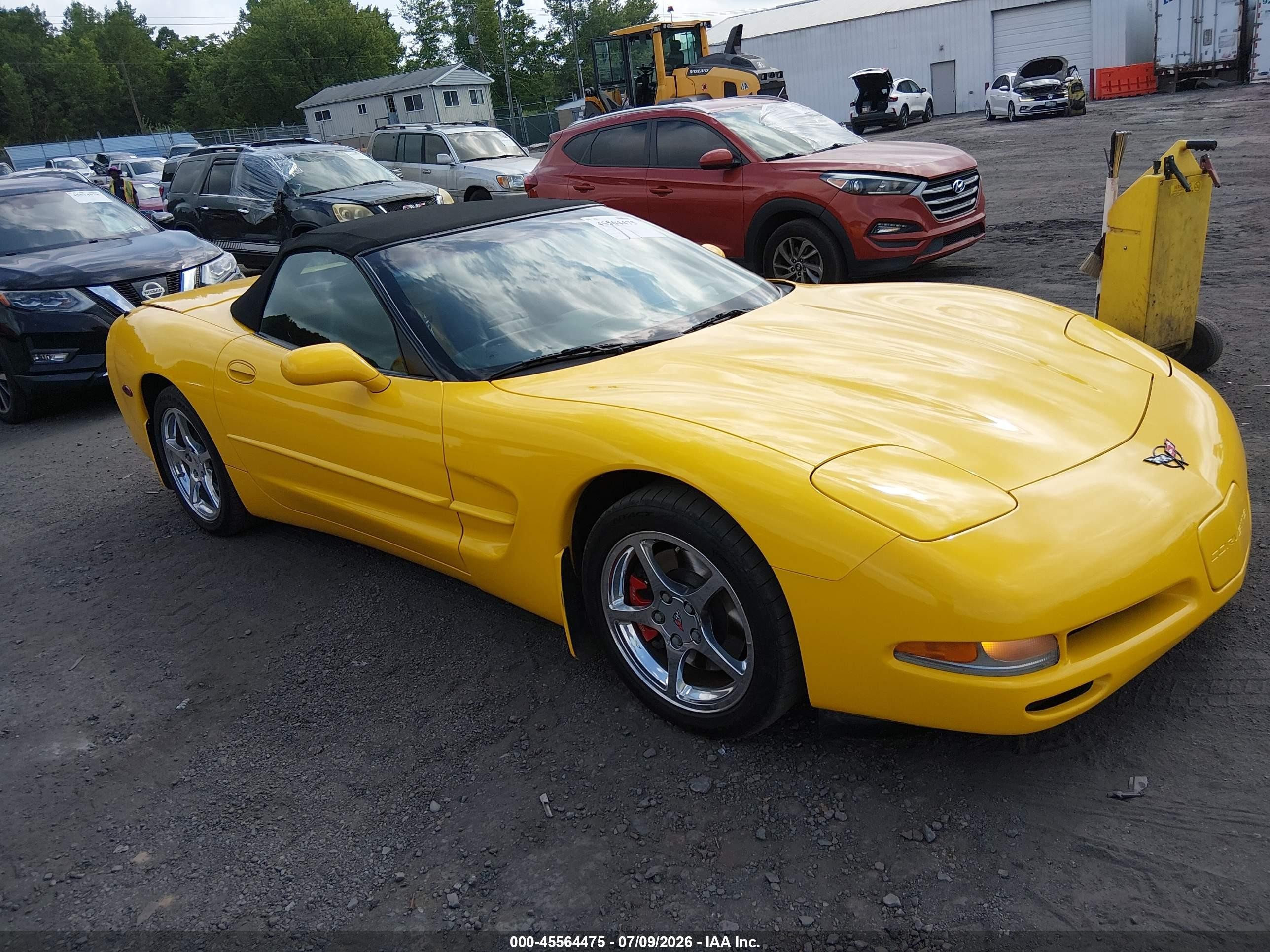 2002 Chevrolet Corvette   Yellow vin: 1G1YY32G225121926