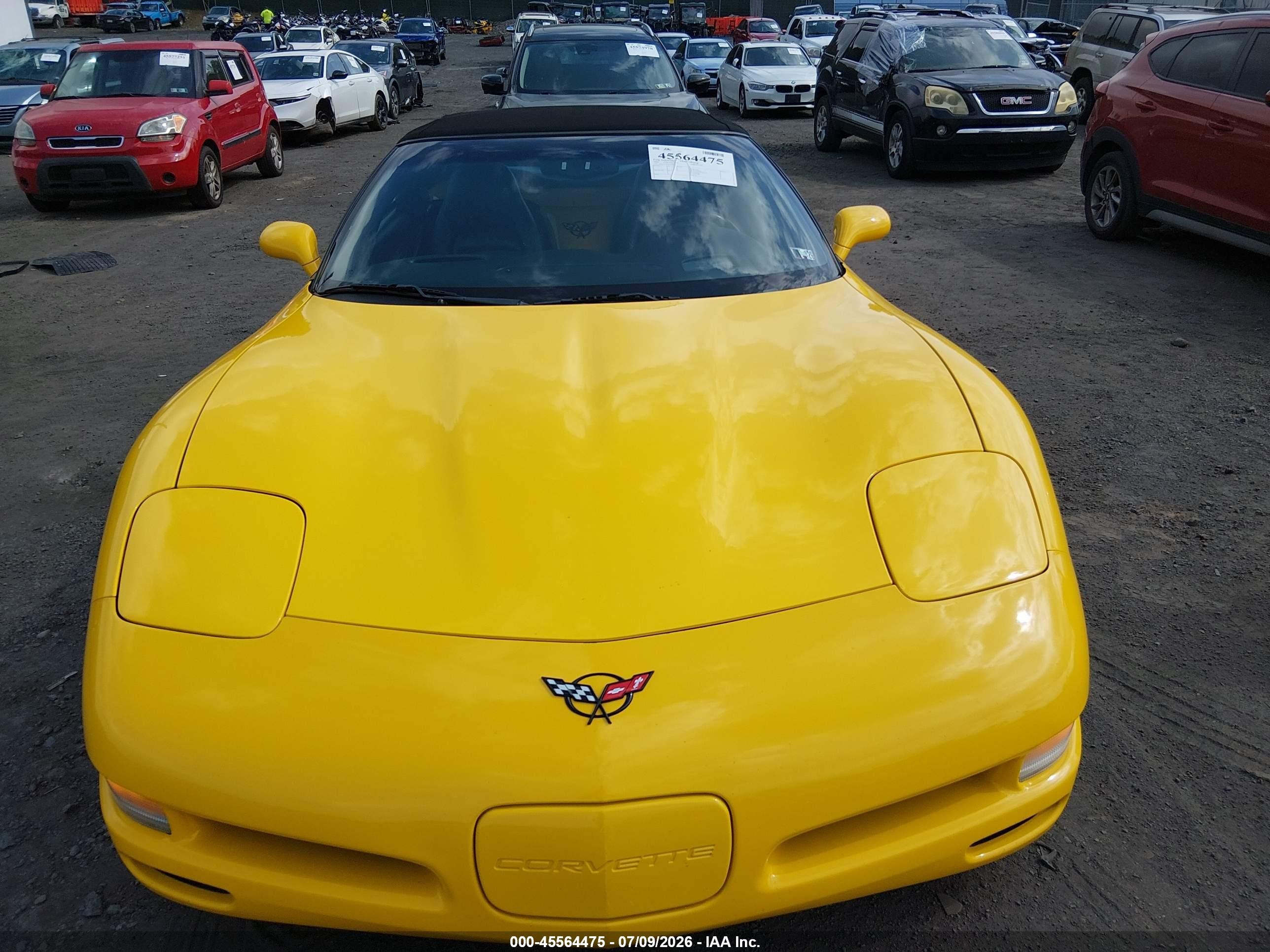 2002 Chevrolet Corvette   Yellow vin: 1G1YY32G225121926