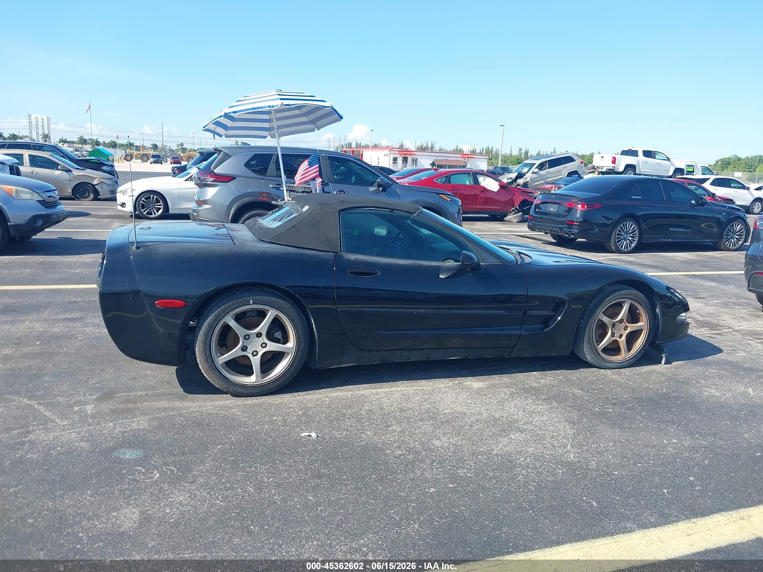 2002 Chevrolet Corvette Black vin: 1G1YY32G225126270