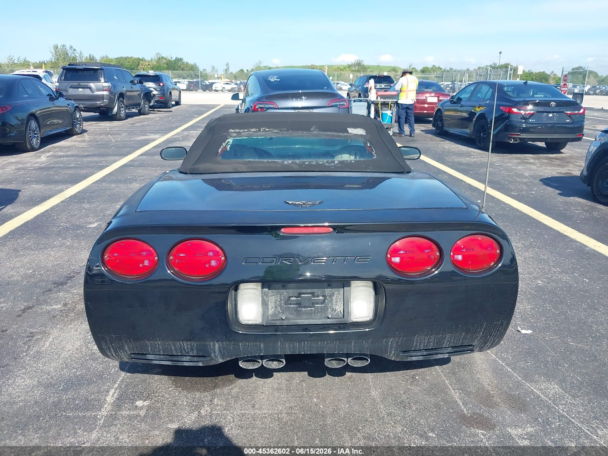 2002 Chevrolet Corvette Black vin: 1G1YY32G225126270