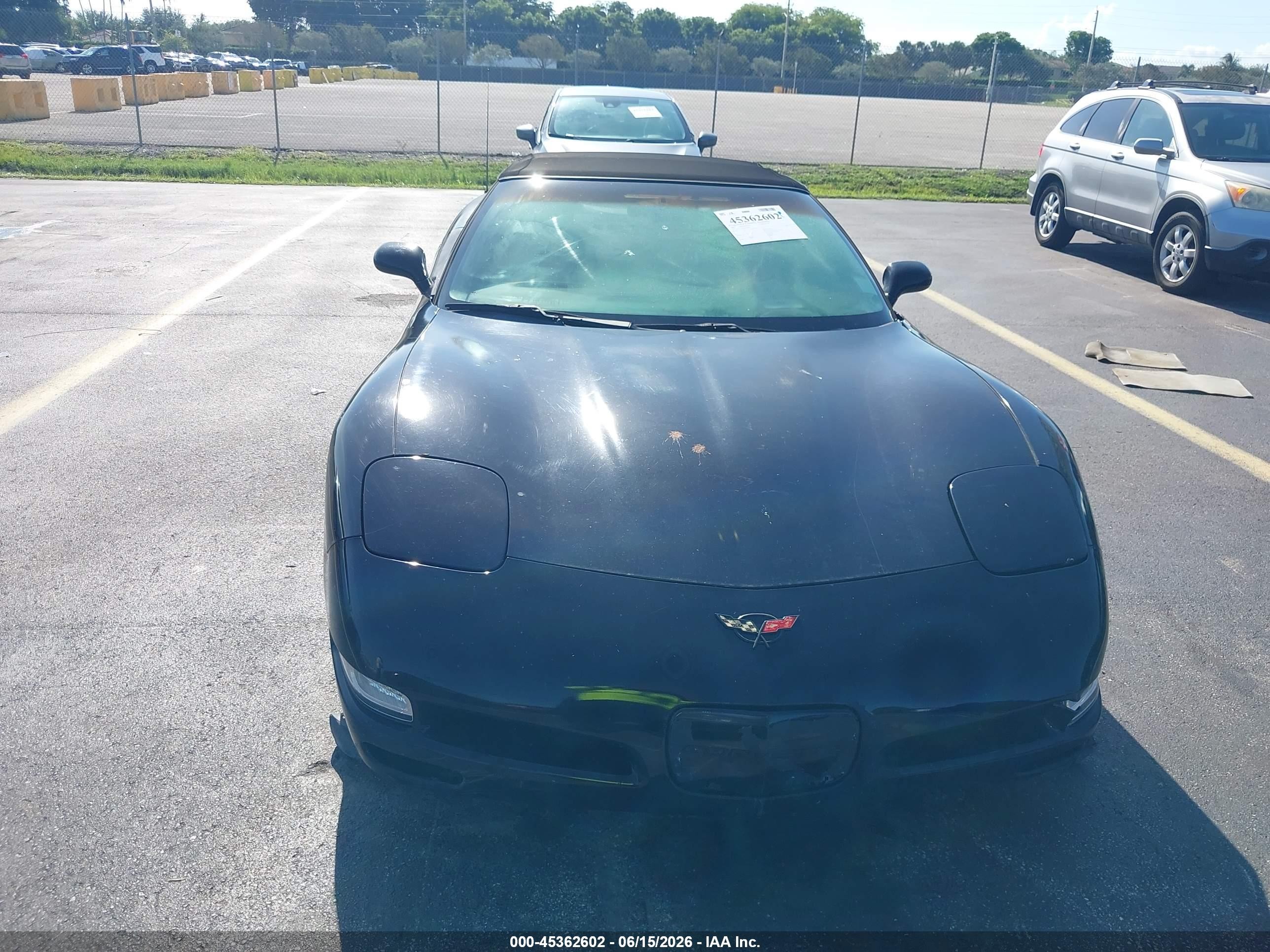 2002 Chevrolet Corvette Black vin: 1G1YY32G225126270