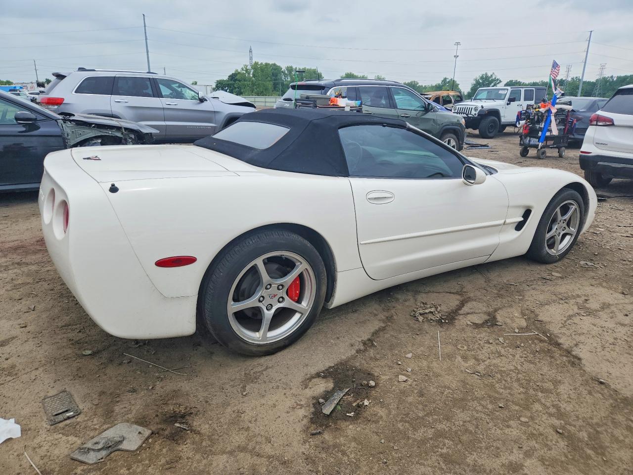 2001 Chevrolet Corvette Белый vin: 1G1YY32G415105404