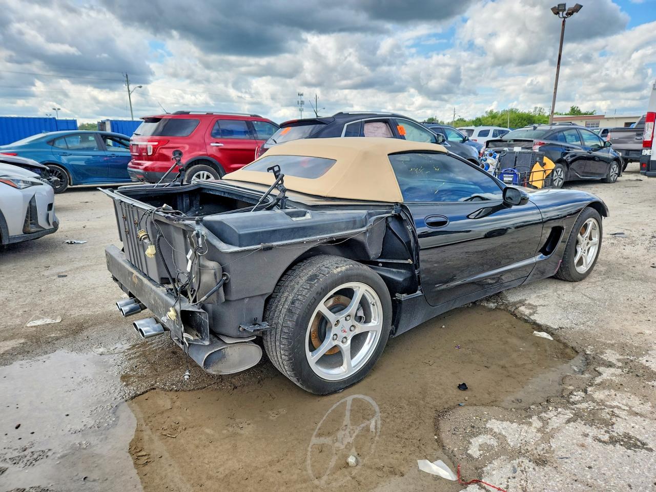 2003 Chevrolet Corvette Black vin: 1G1YY32G435124229
