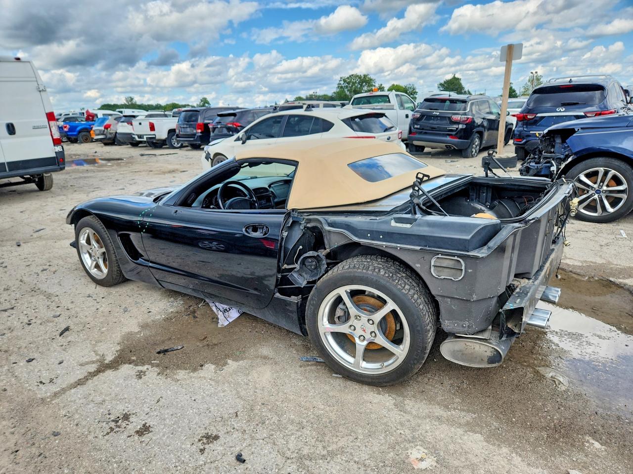2003 Chevrolet Corvette Black vin: 1G1YY32G435124229