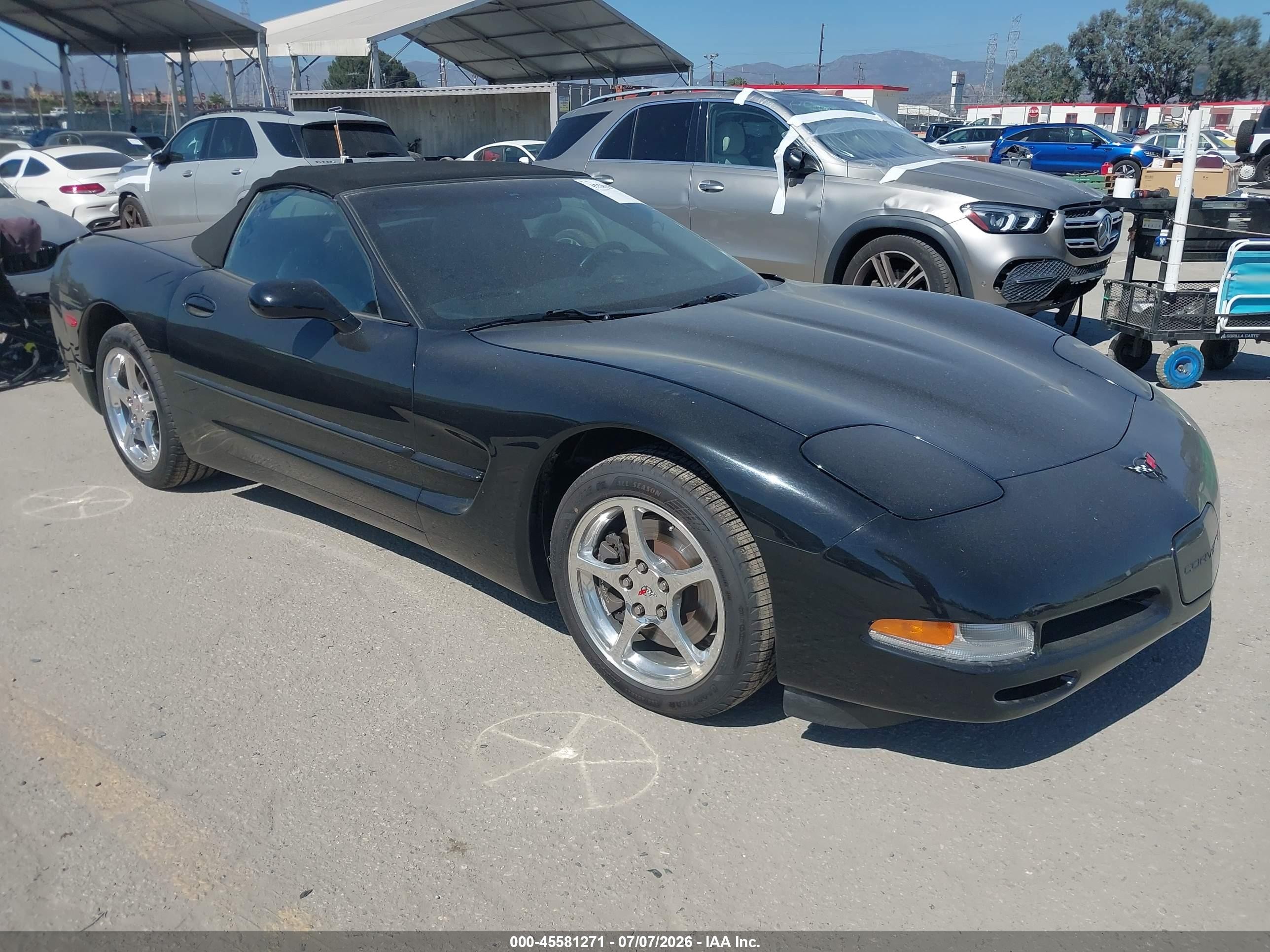 2004 Chevrolet Corvette   Черный vin: 1G1YY32G445129867