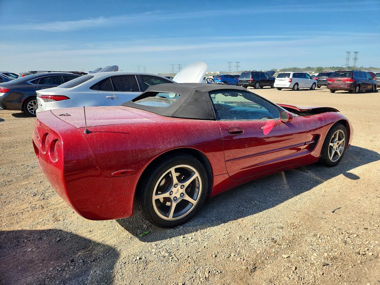 2002 Chevrolet Corvette Red vin: 1G1YY32G525106398