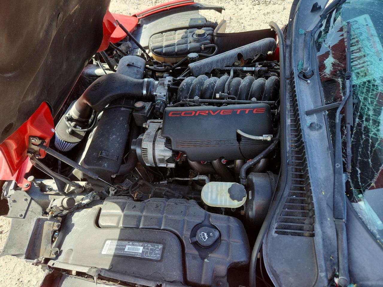 2003 Chevrolet Corvette Red vin: 1G1YY32G735108008