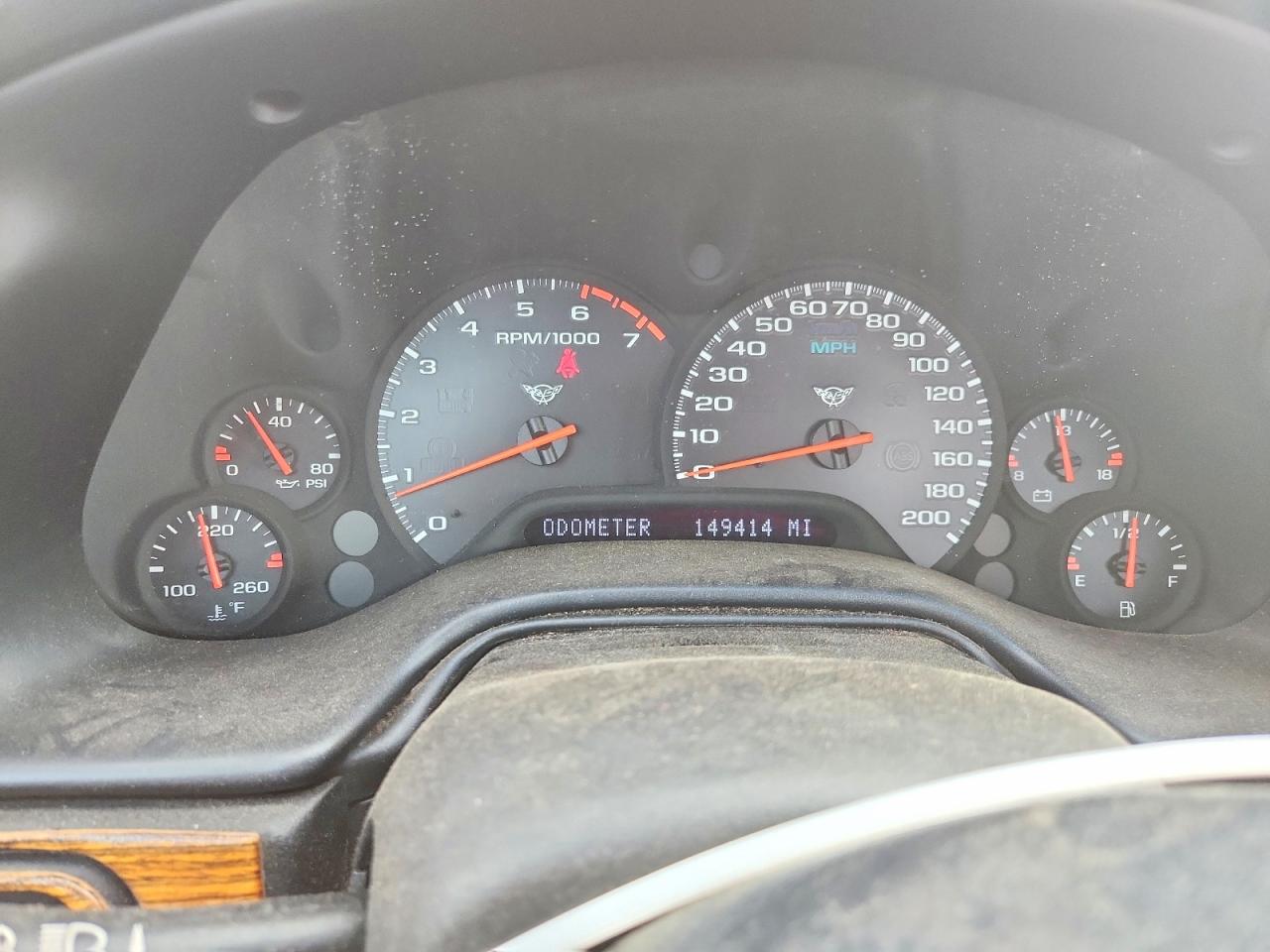 1998 Chevrolet Corvette Red vin: 1G1YY32G8W5118096