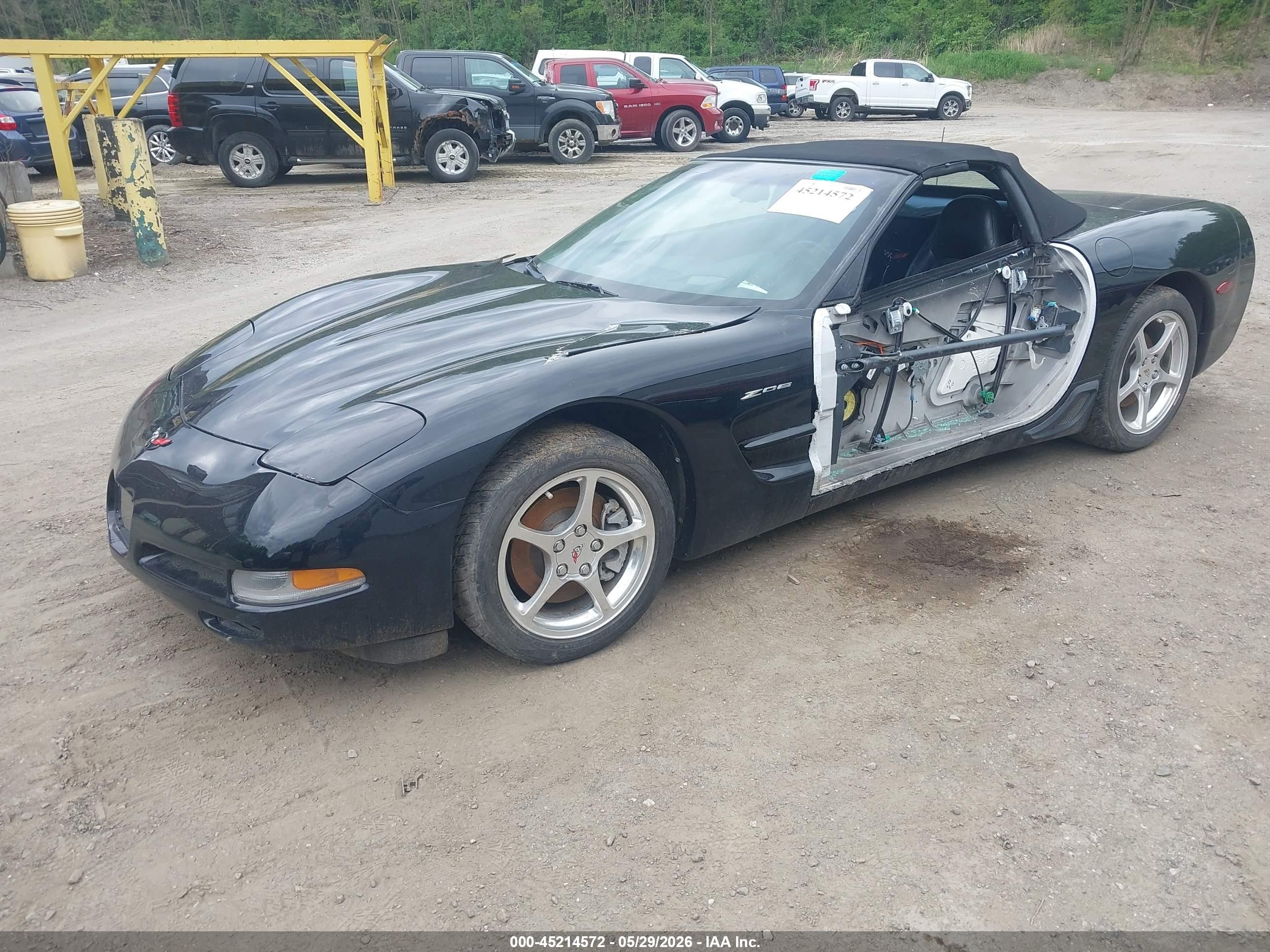 2000 Chevrolet Corvette Black vin: 1G1YY32G8Y5106680