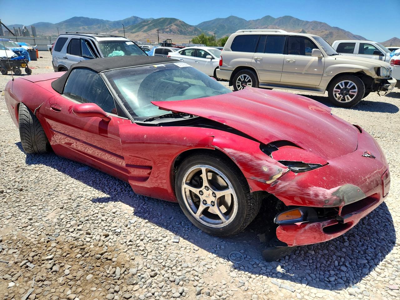 2002 Chevrolet Corvette Red vin: 1G1YY32G925125052
