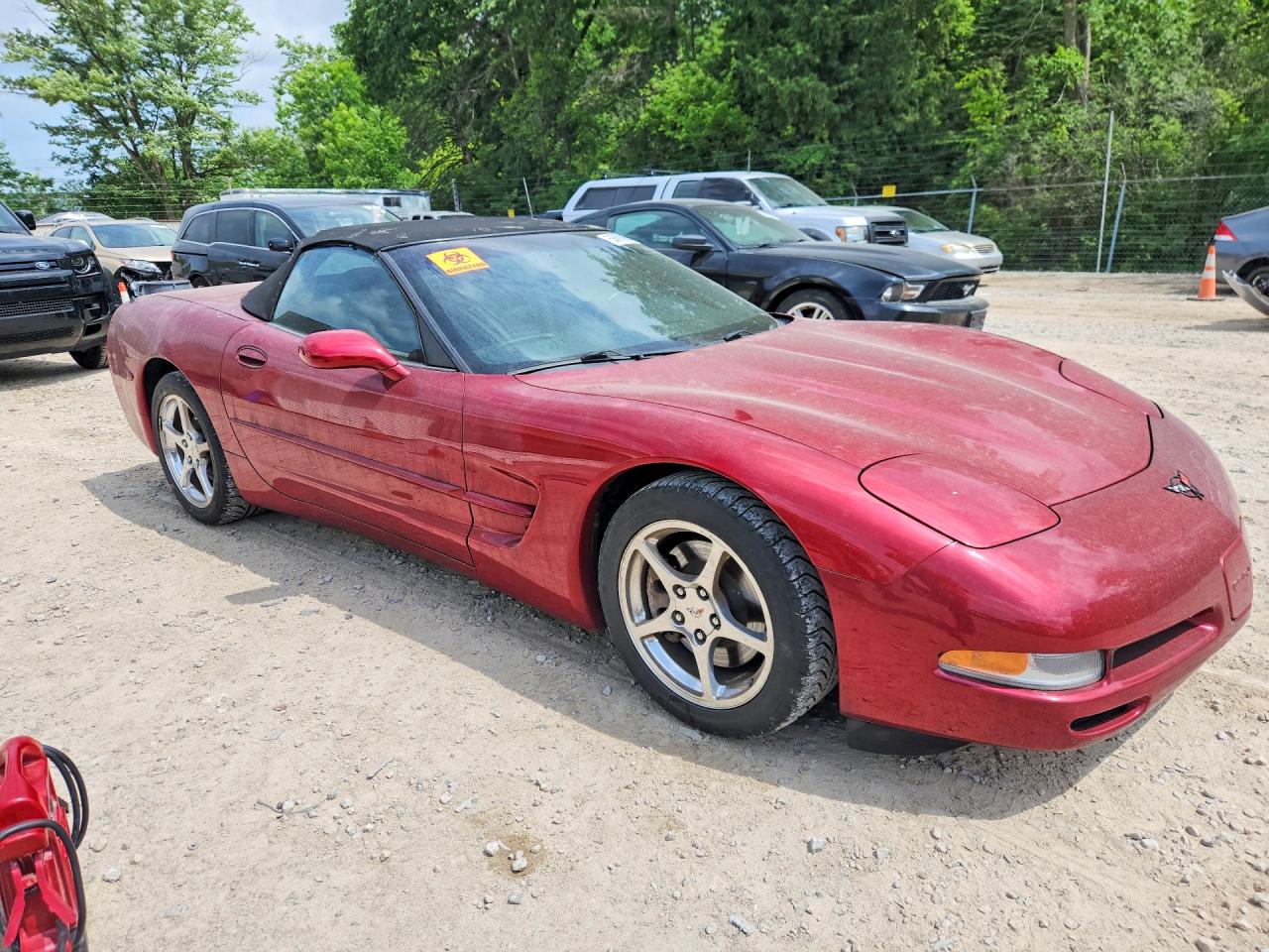 2004 Chevrolet Corvette Red vin: 1G1YY32GX45110191