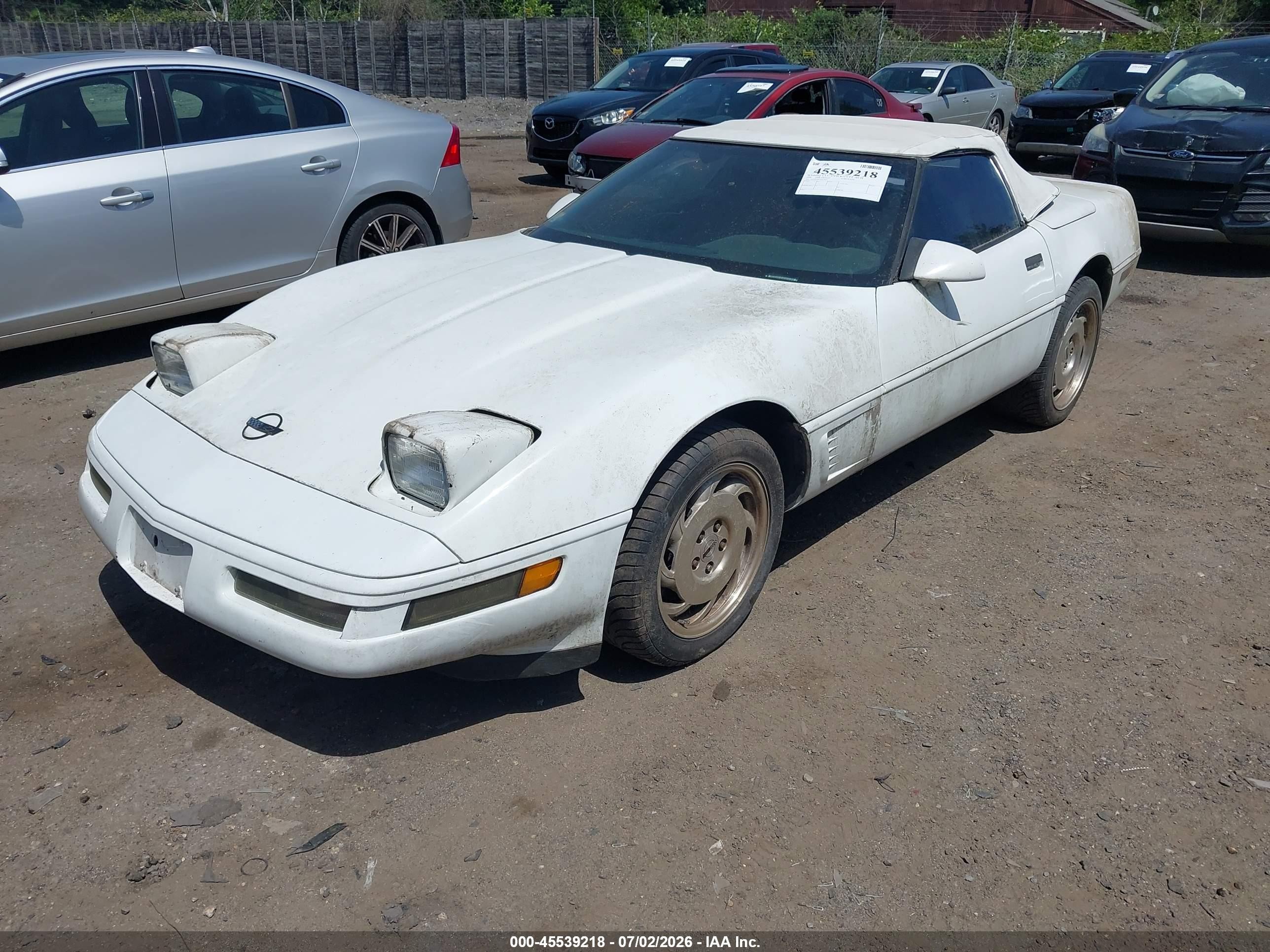1996 Chevrolet Corvette   Белый vin: 1G1YY32P1T5117979