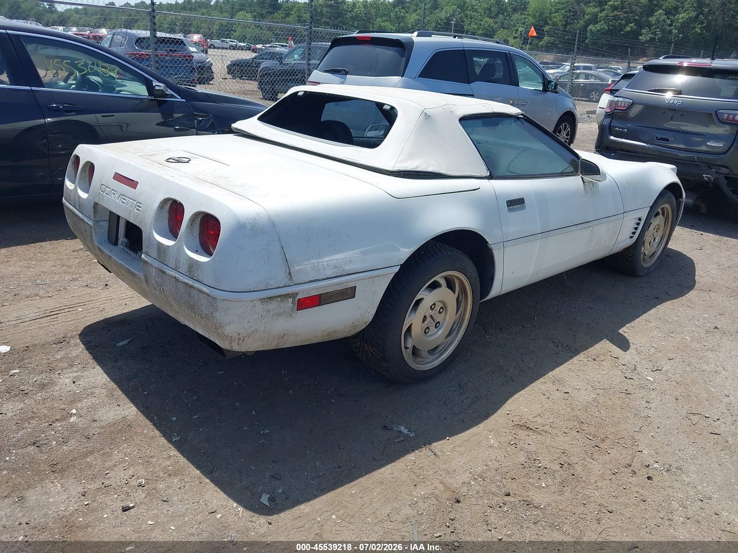 1996 Chevrolet Corvette   Белый vin: 1G1YY32P1T5117979