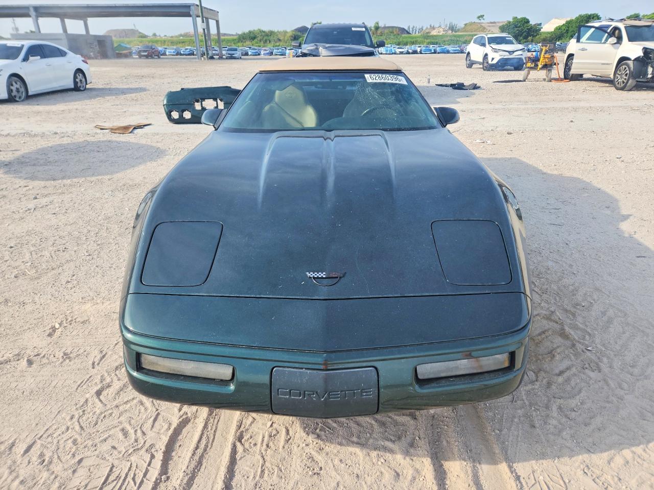 1996 Chevrolet Corvette Green vin: 1G1YY32P6T5119954