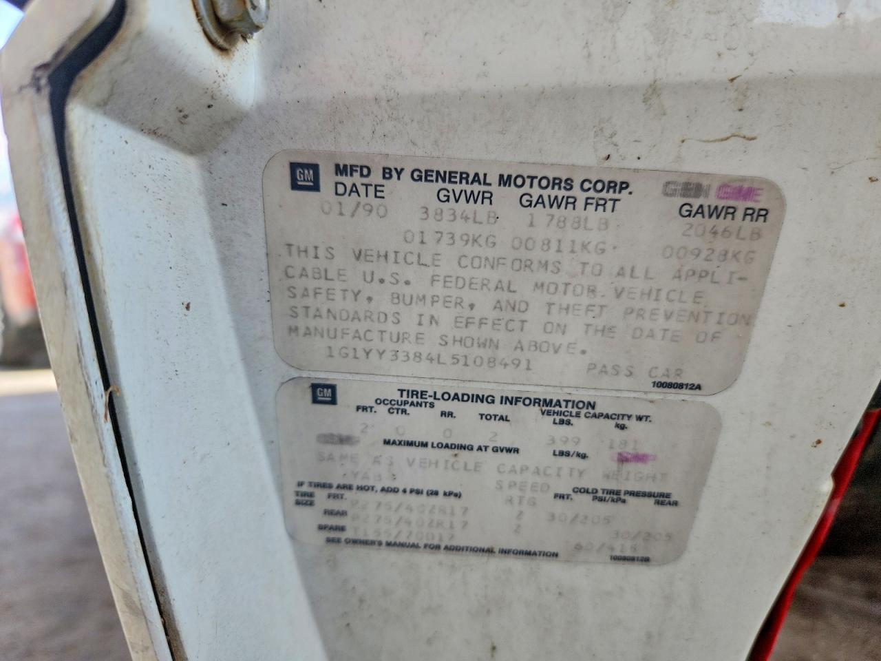1990 Chevrolet Corvette Двухцветный vin: 1G1YY3384L5108491