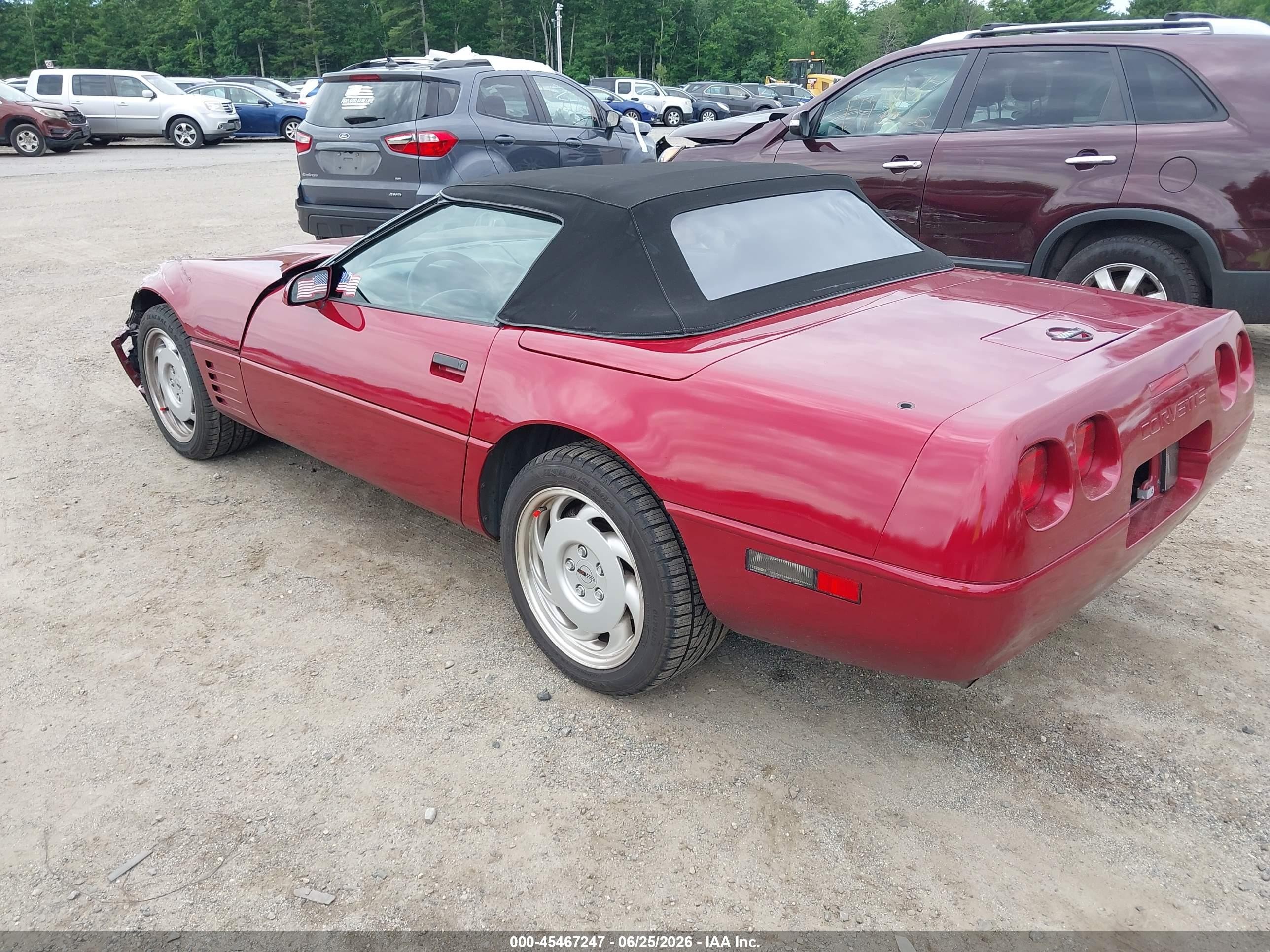 1991 Chevrolet Corvette Red vin: 1G1YY3385M5102829