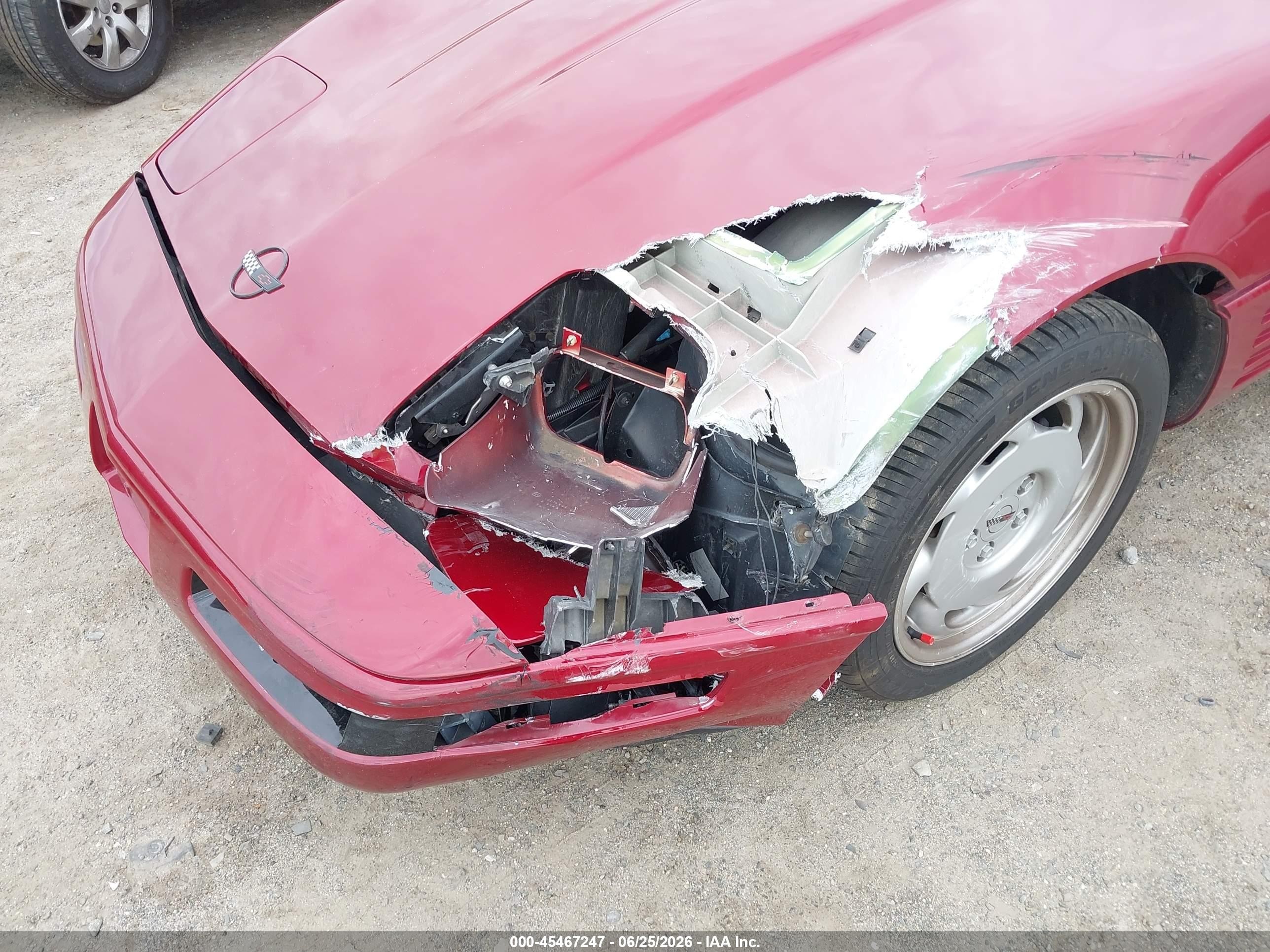 1991 Chevrolet Corvette Red vin: 1G1YY3385M5102829