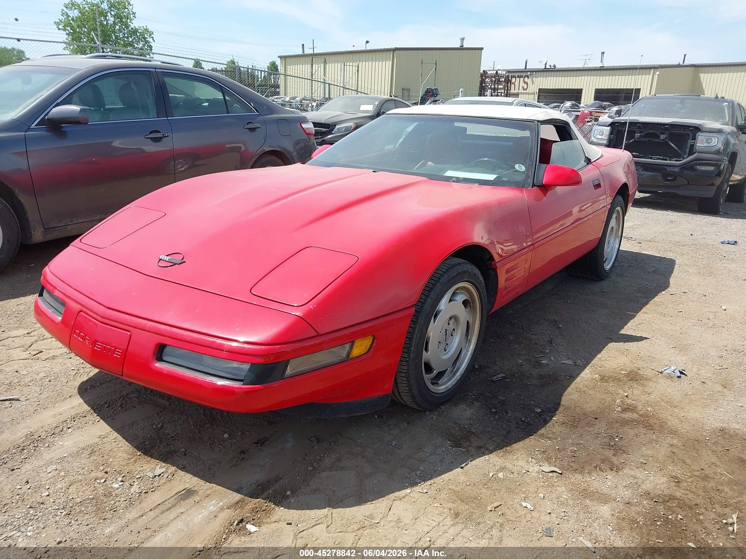 1991 Chevrolet Corvette   Красный vin: 1G1YY3385M5110705