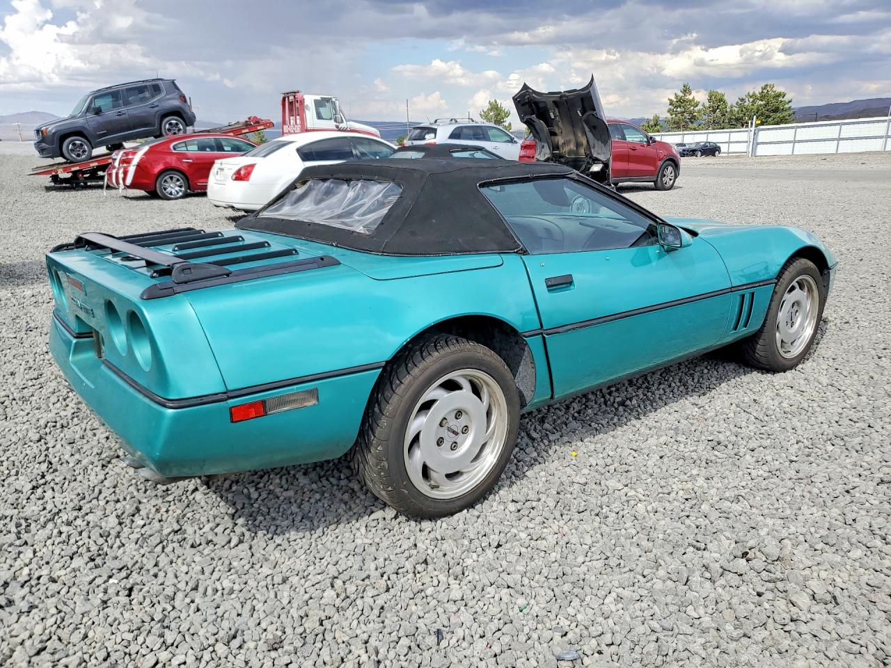 1990 Chevrolet Corvette Green vin: 1G1YY3388L5115718