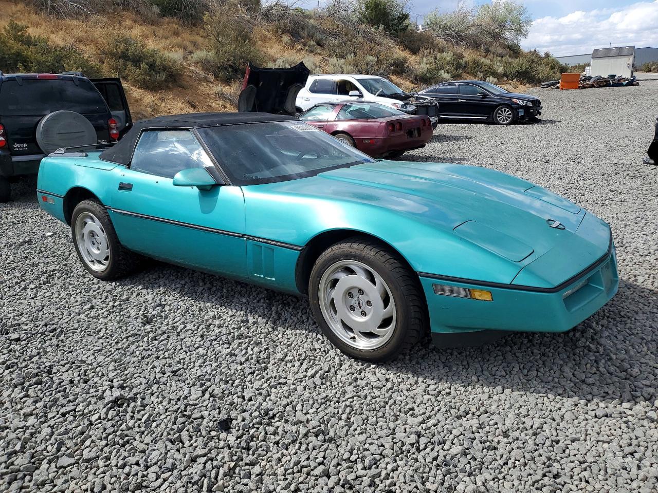 1990 Chevrolet Corvette Green vin: 1G1YY3388L5115718