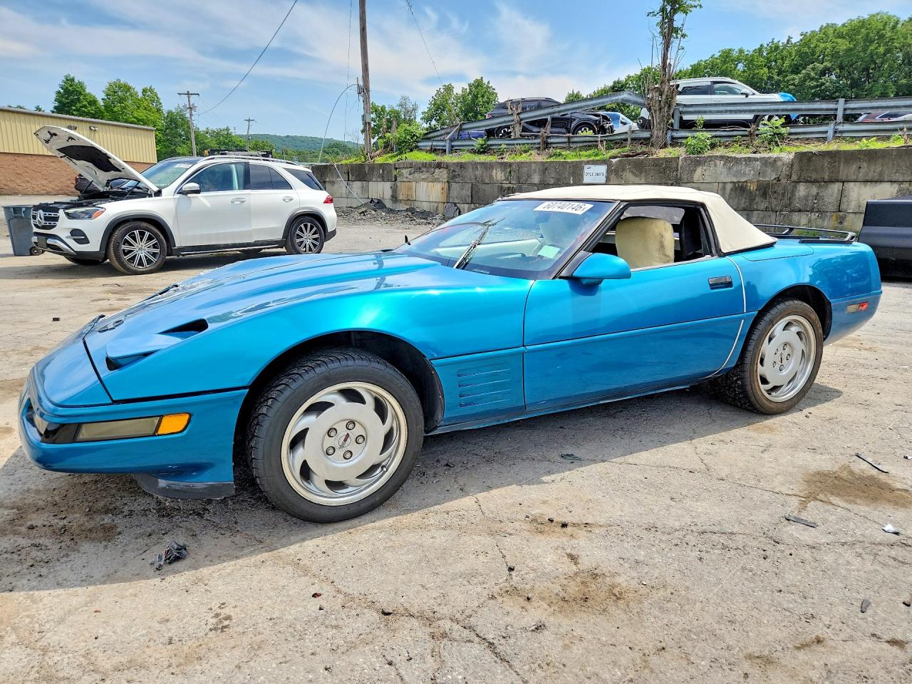 1992 Chevrolet Corvette Turquoise vin: 1G1YY33P5N5112432