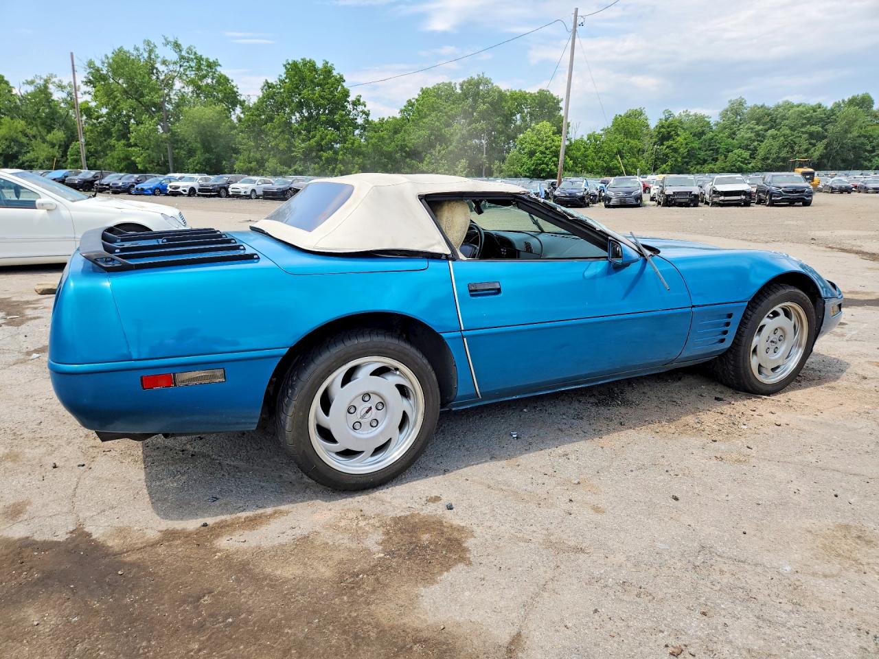 1992 Chevrolet Corvette Turquoise vin: 1G1YY33P5N5112432