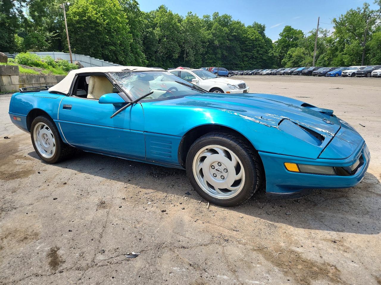 1992 Chevrolet Corvette Turquoise vin: 1G1YY33P5N5112432