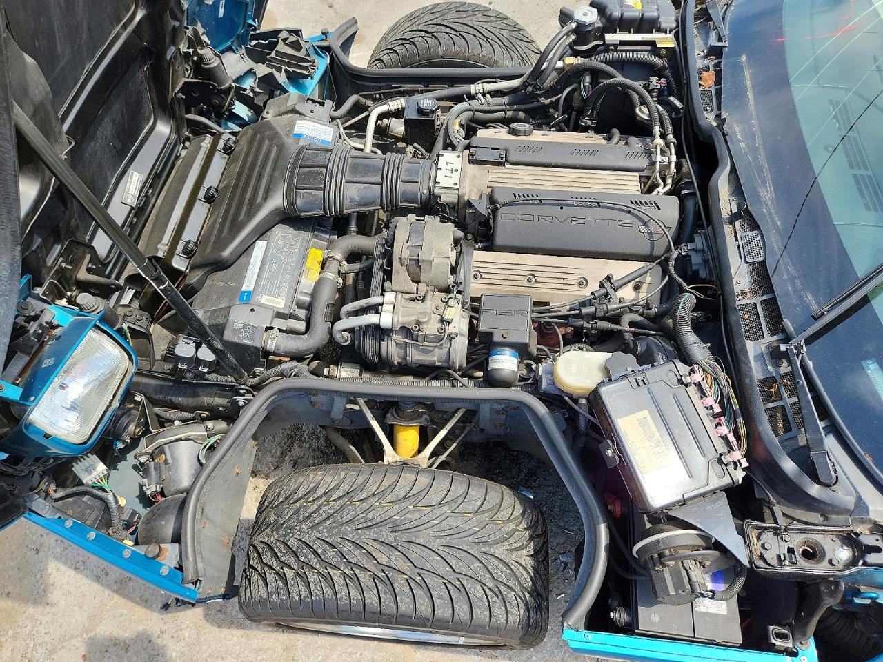 1992 Chevrolet Corvette Turquoise vin: 1G1YY33P5N5112432