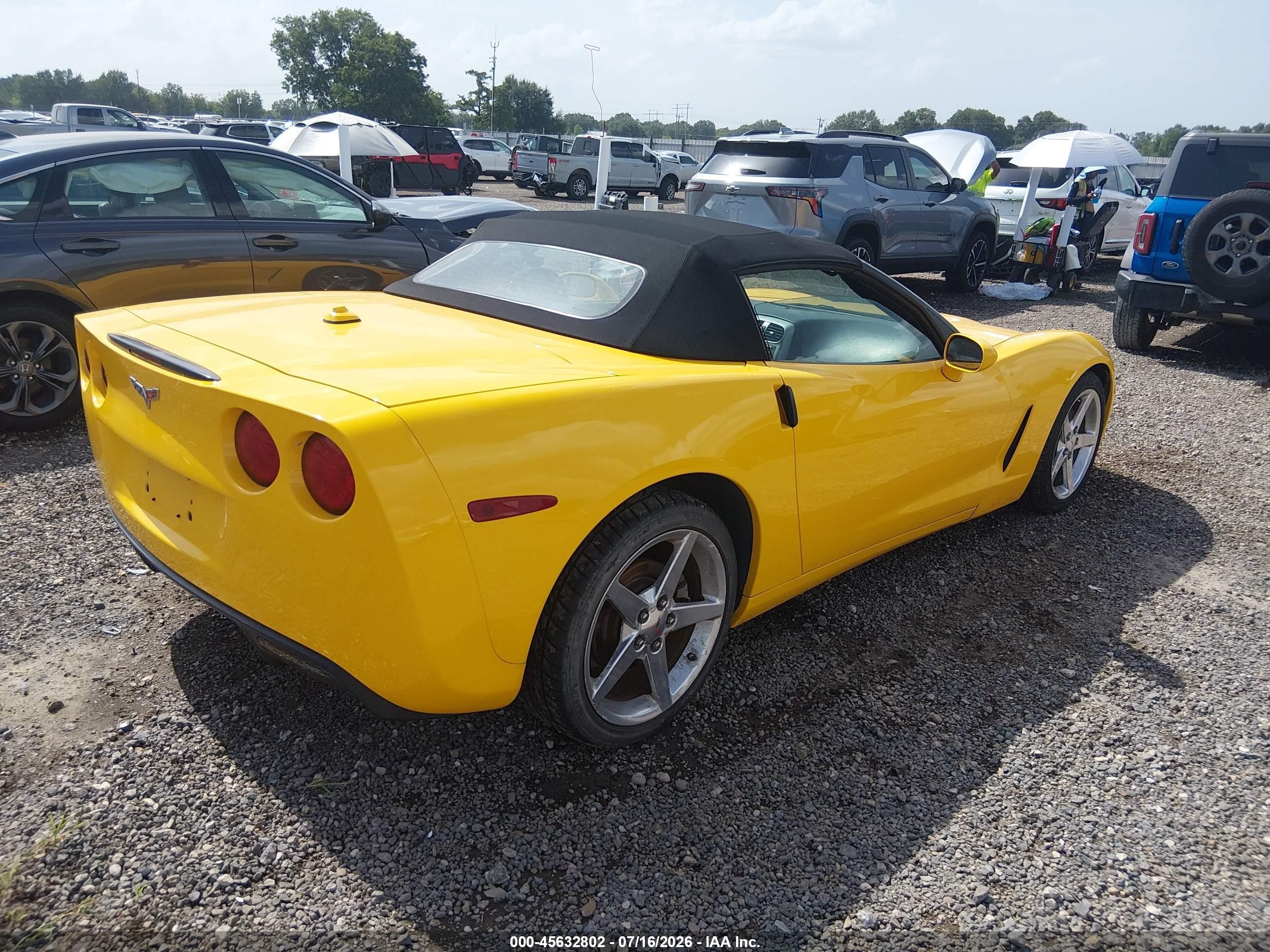 2005 Chevrolet Corvette   Желтый vin: 1G1YY34U255120105