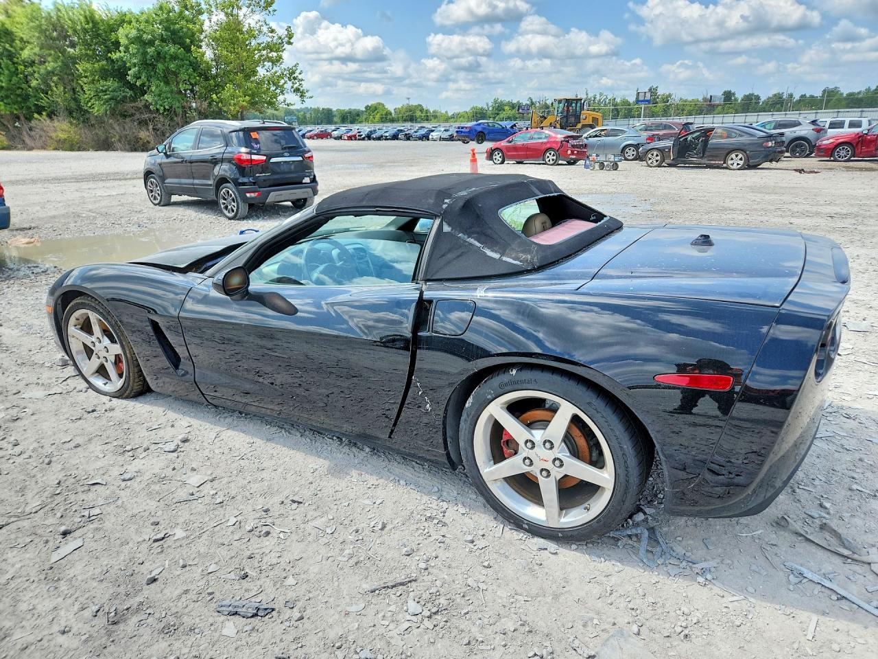 2005 Chevrolet Corvette Black vin: 1G1YY34U655133424