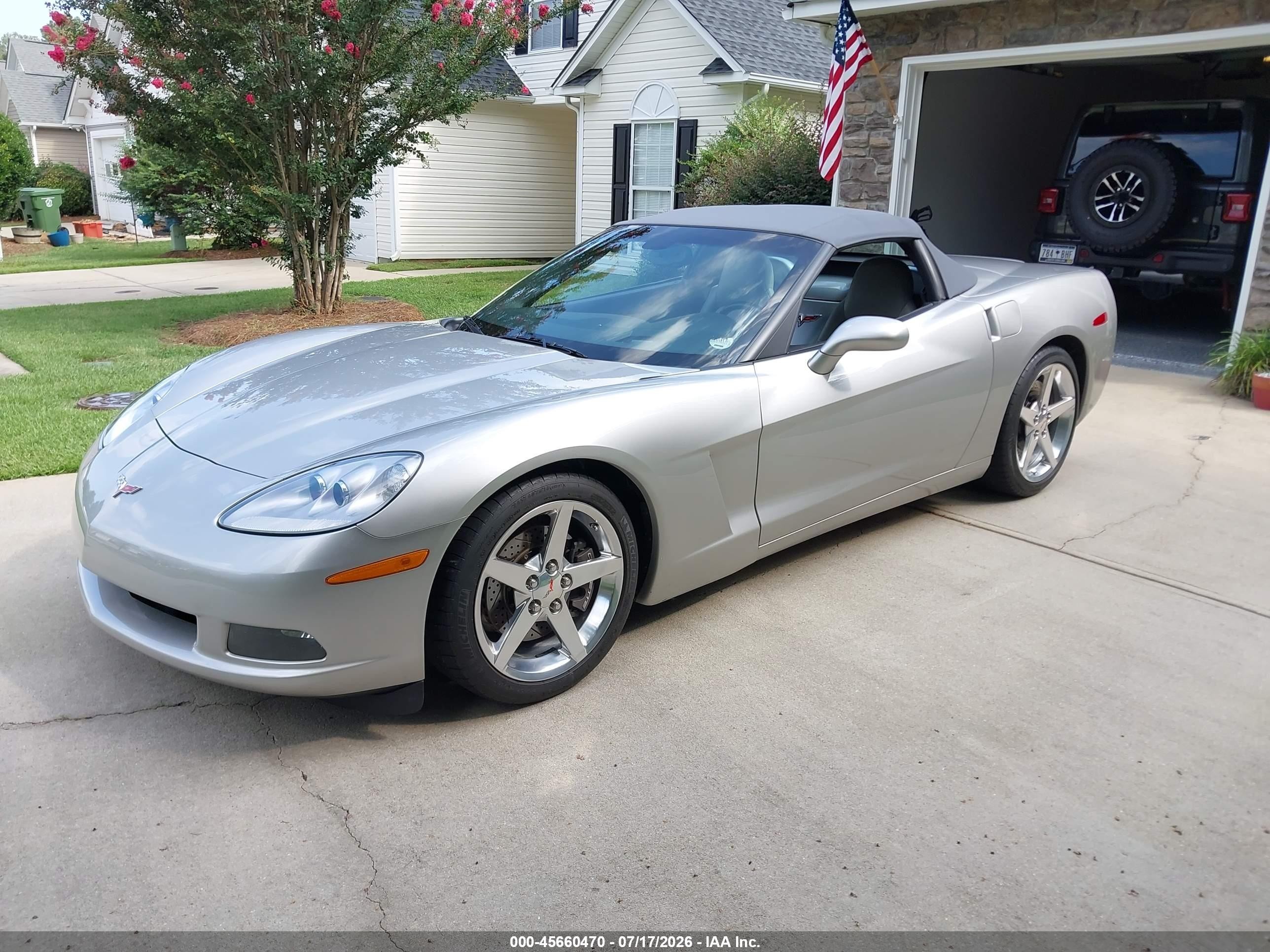 2006 Chevrolet Corvette Silver vin: 1G1YY36U065108288