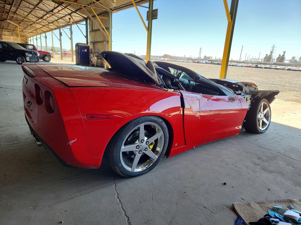 2007 Chevrolet Corvette Red vin: 1G1YY36U075122693