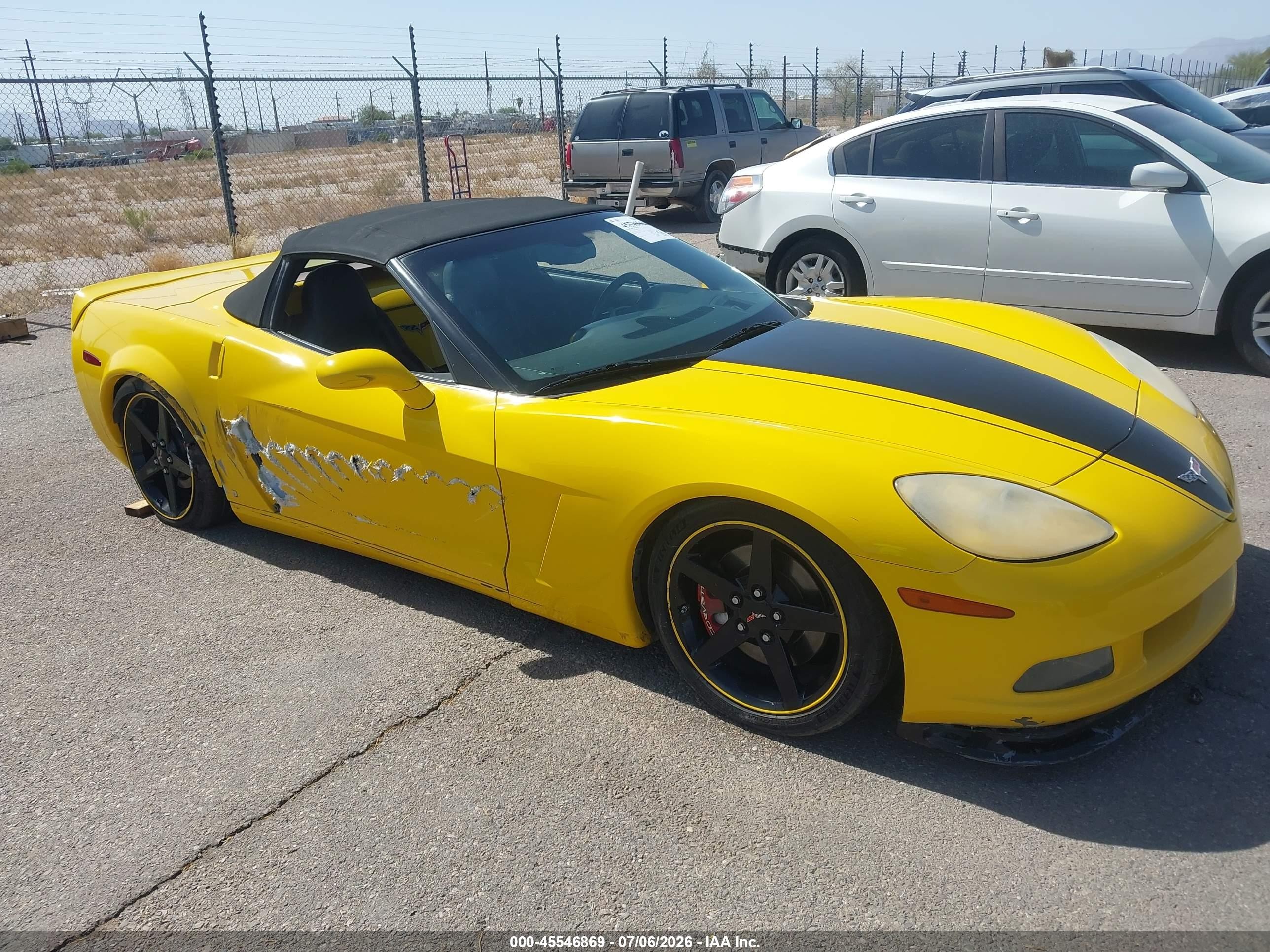 2007 Chevrolet Corvette   Yellow vin: 1G1YY36U275101313