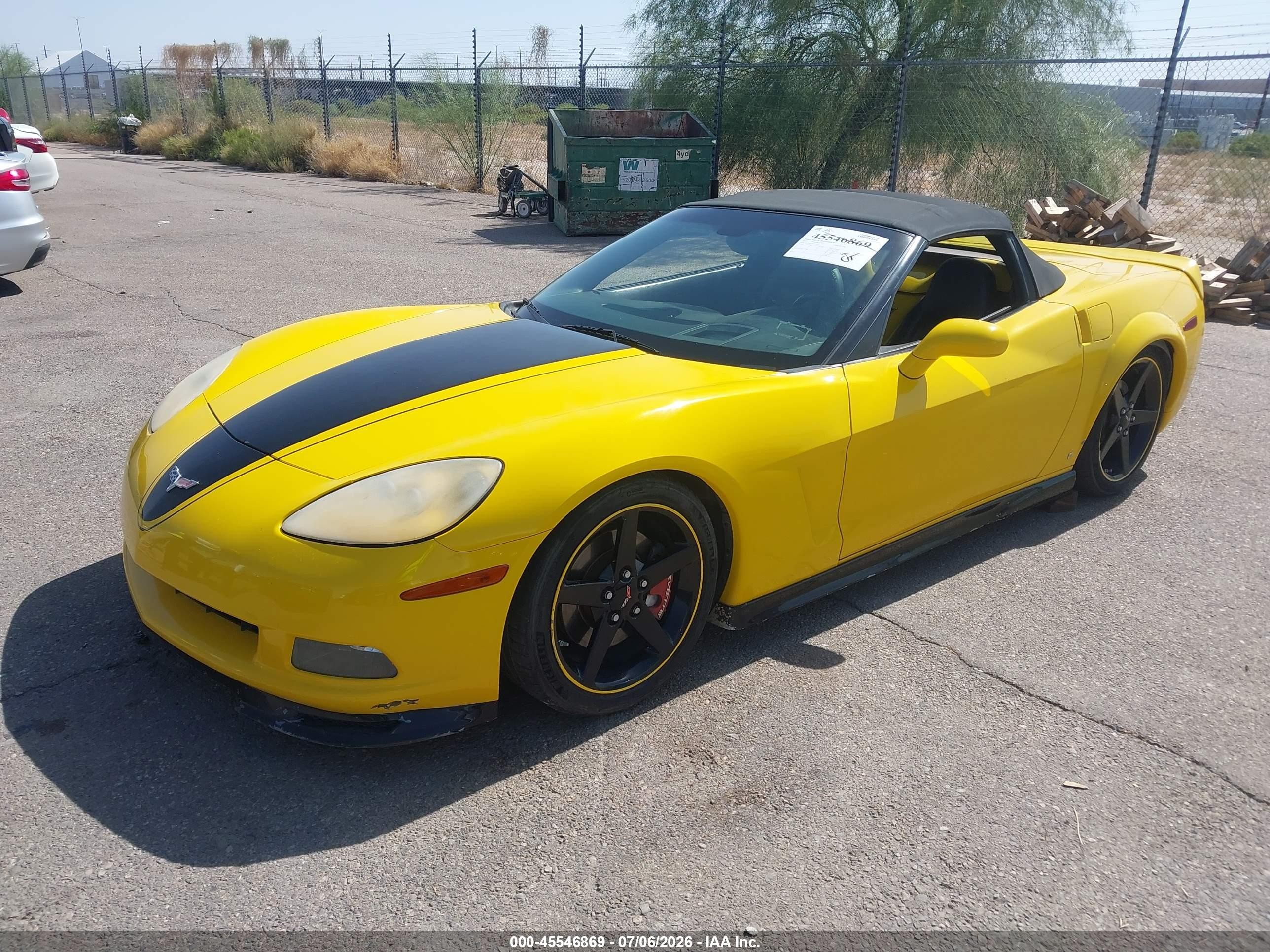 2007 Chevrolet Corvette   Yellow vin: 1G1YY36U275101313