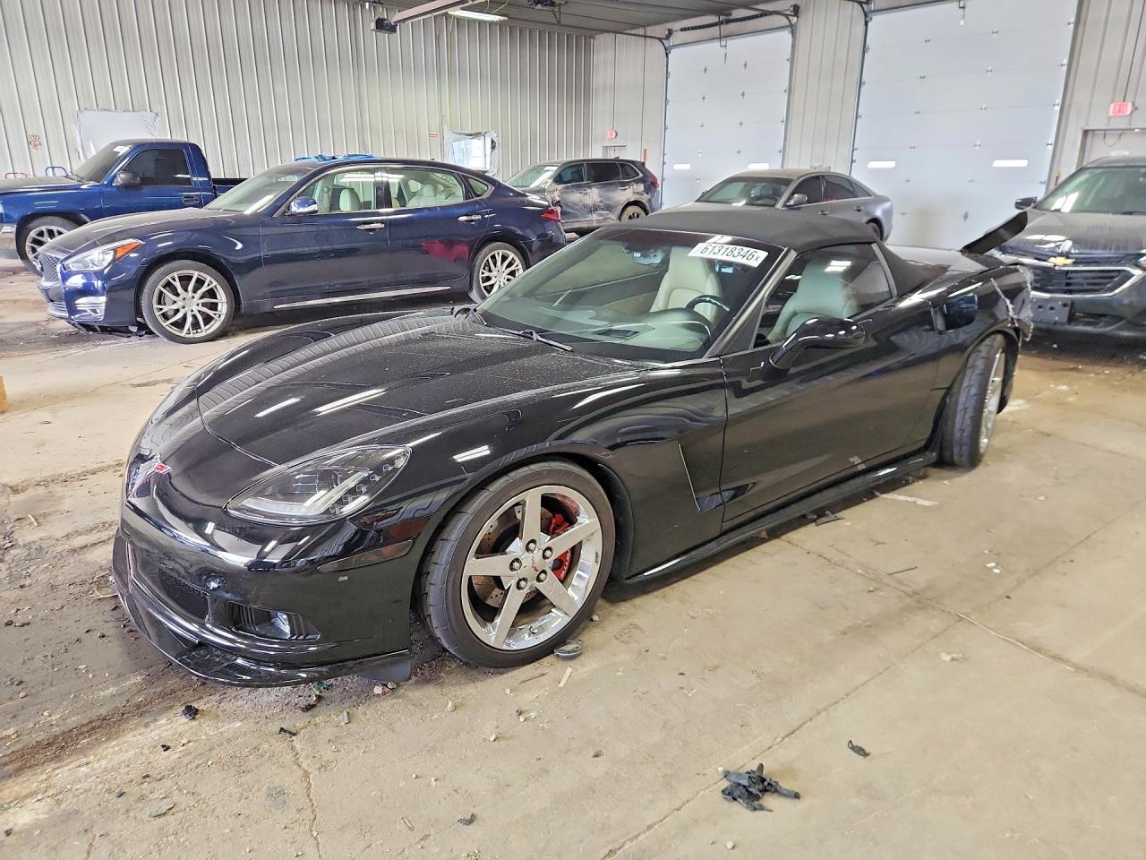2007 Chevrolet Corvette Black vin: 1G1YY36U275116006