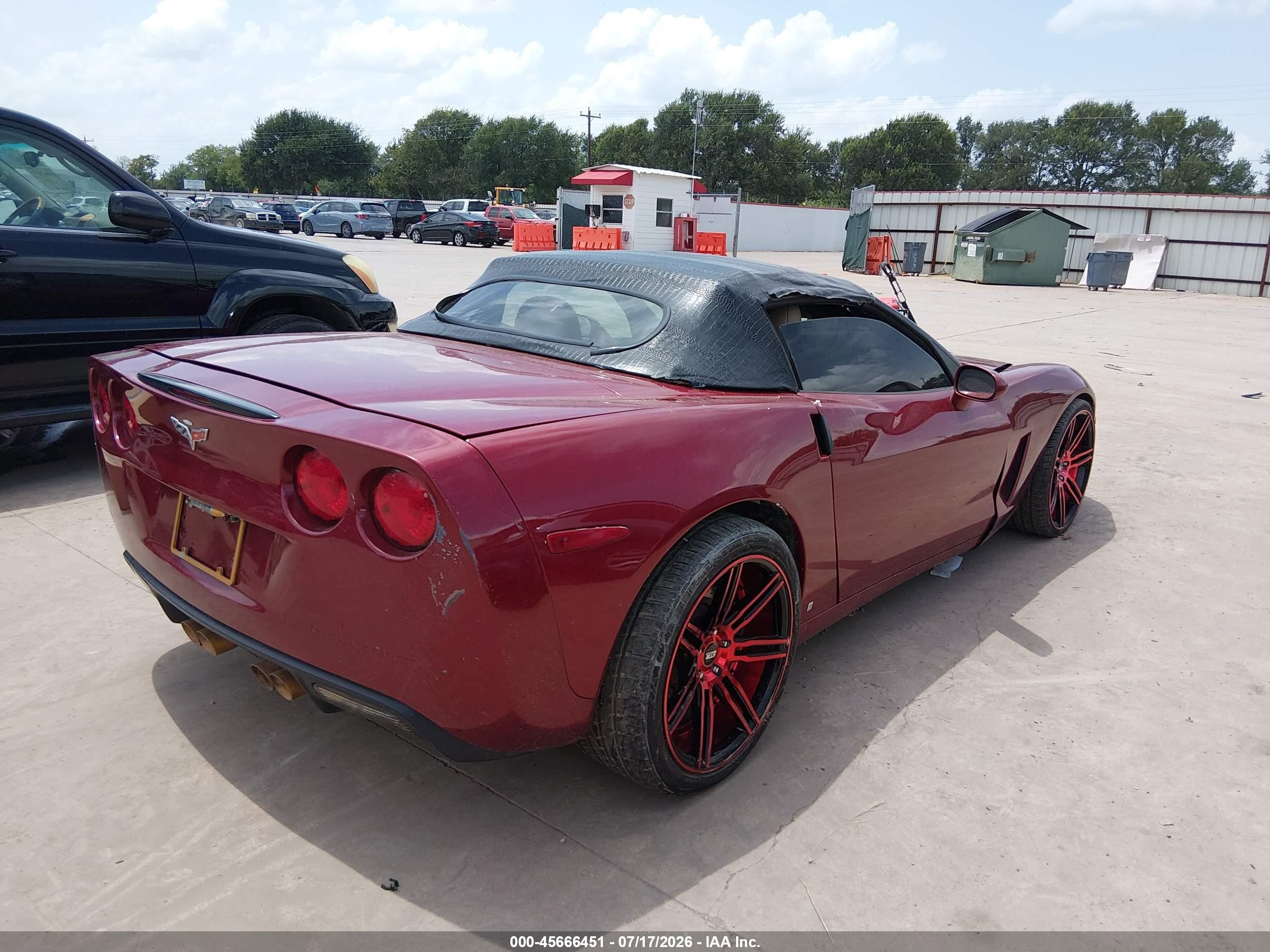 2007 Chevrolet Corvette Maroon vin: 1G1YY36U375122378