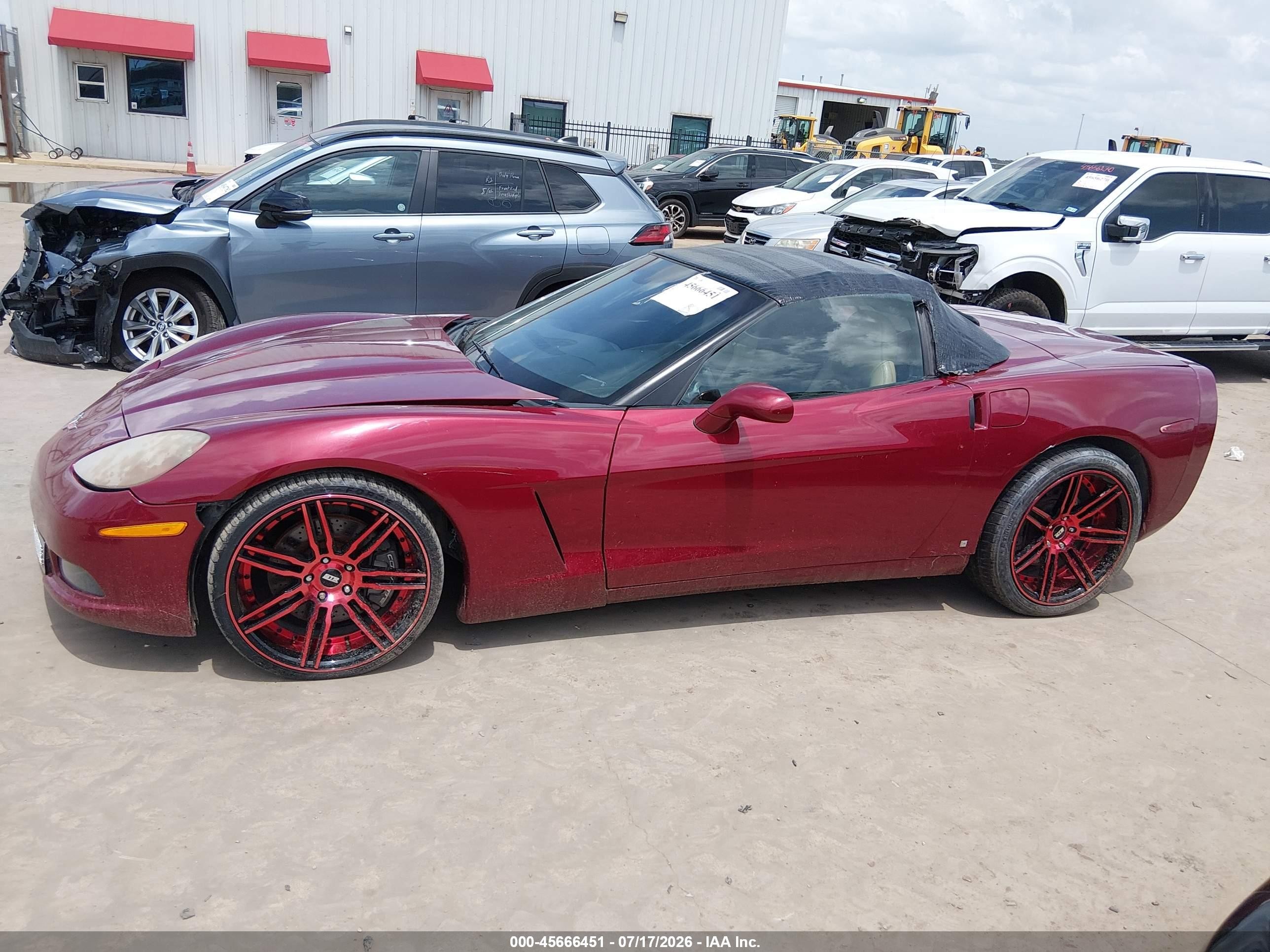 2007 Chevrolet Corvette Maroon vin: 1G1YY36U375122378