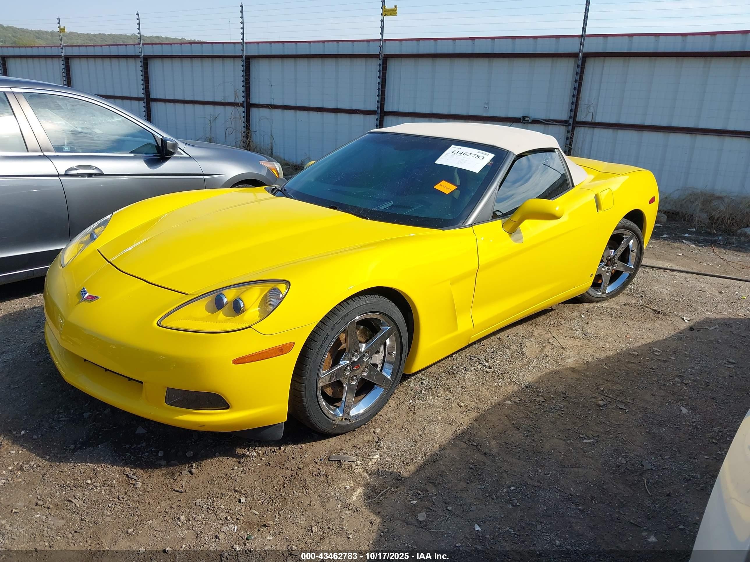 2007 Chevrolet Corvette   Yellow vin: 1G1YY36U475108098