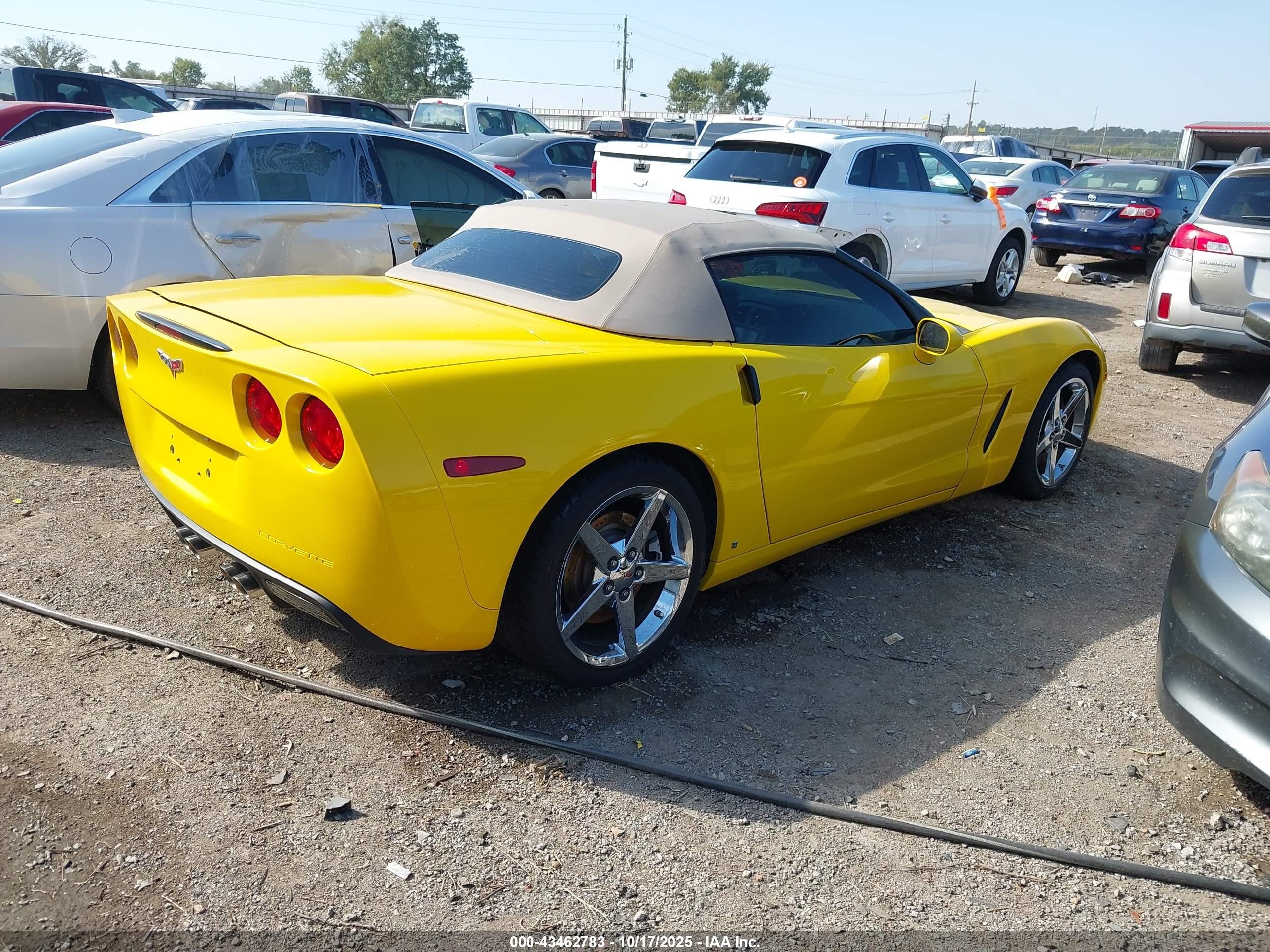2007 Chevrolet Corvette   Yellow vin: 1G1YY36U475108098