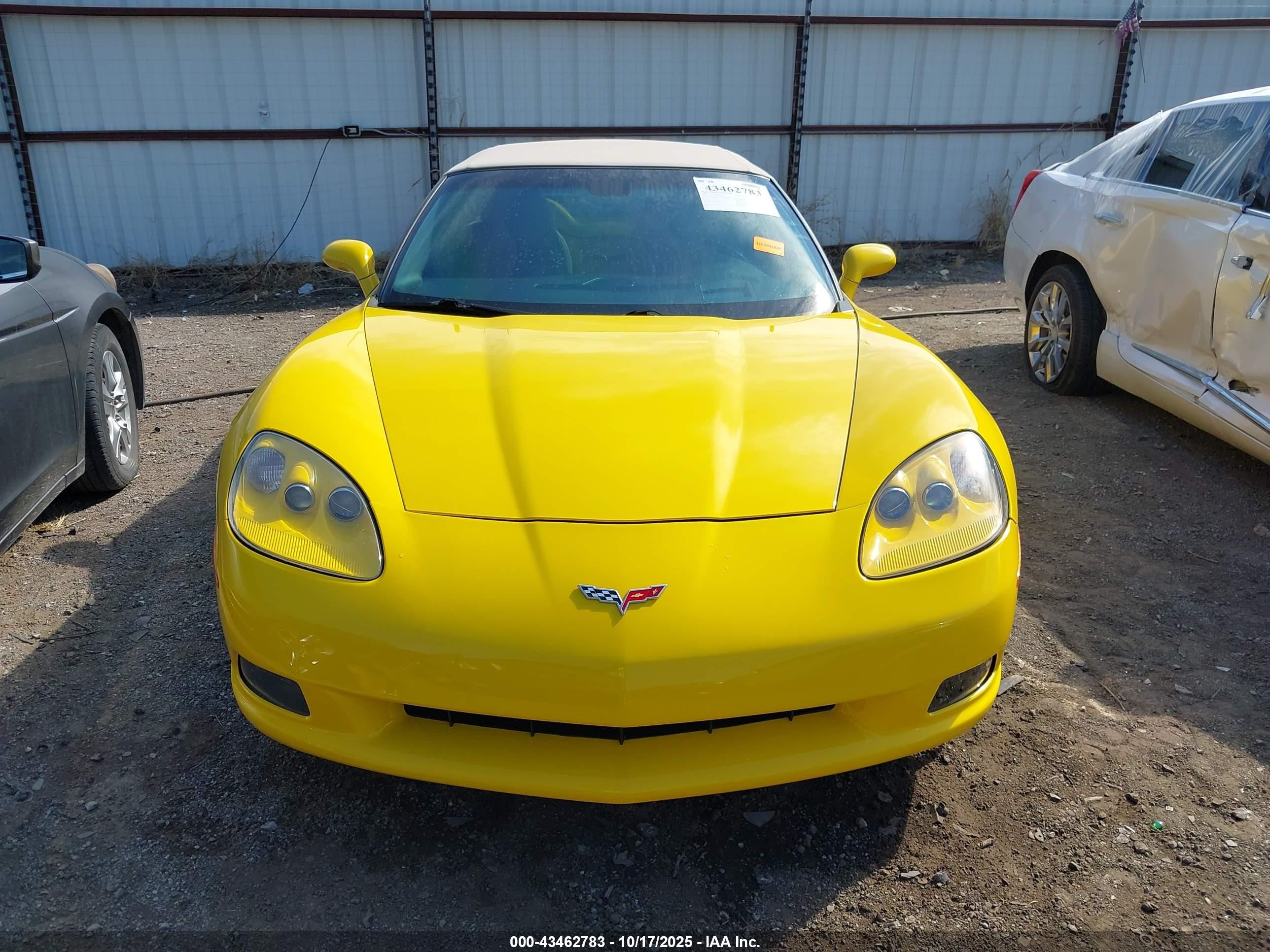 2007 Chevrolet Corvette   Yellow vin: 1G1YY36U475108098