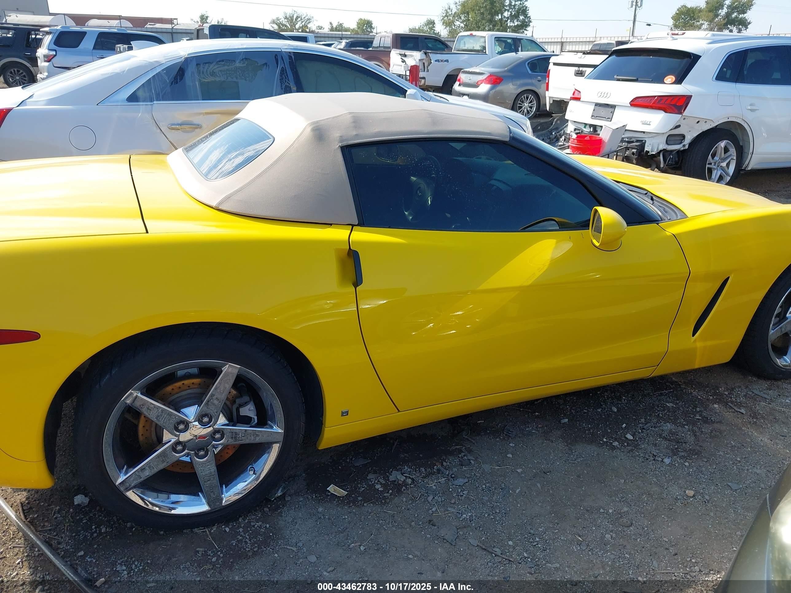 2007 Chevrolet Corvette   Yellow vin: 1G1YY36U475108098