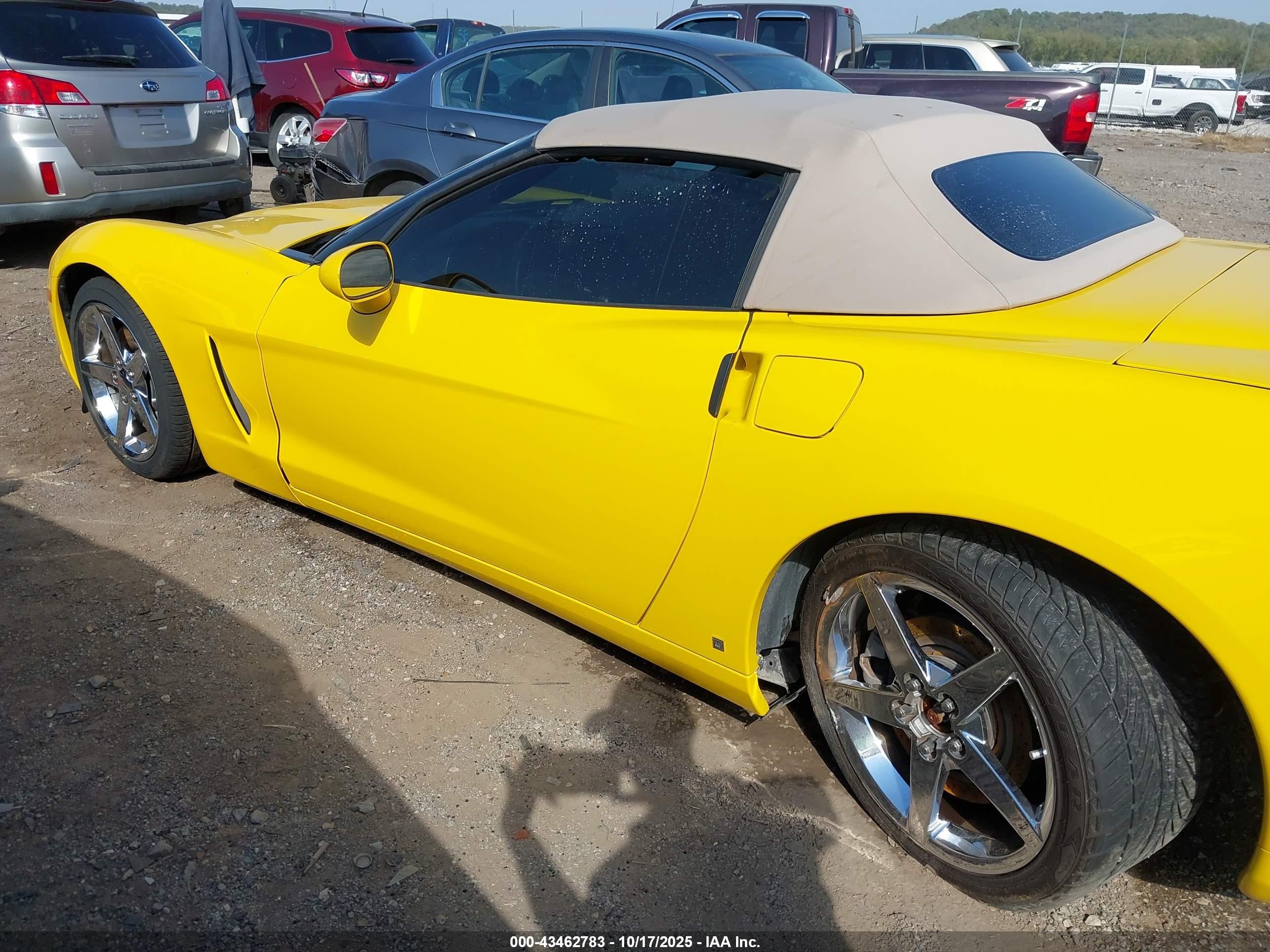 2007 Chevrolet Corvette   Yellow vin: 1G1YY36U475108098