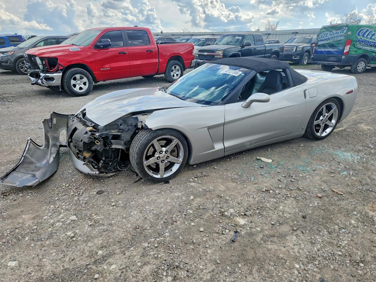 2007 Chevrolet Corvette Silver vin: 1G1YY36U475123748