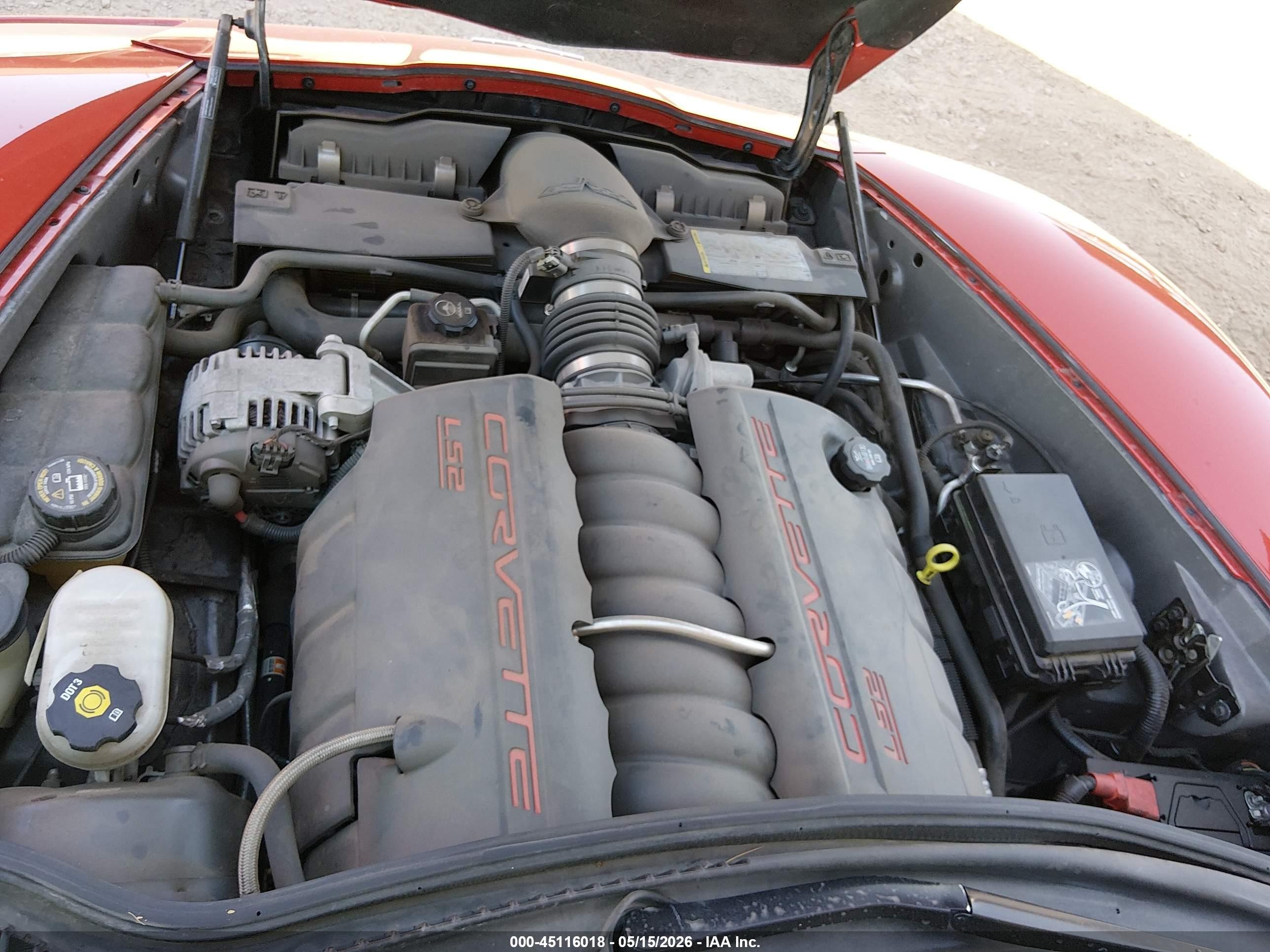 2006 Chevrolet Corvette   Red vin: 1G1YY36U565110165